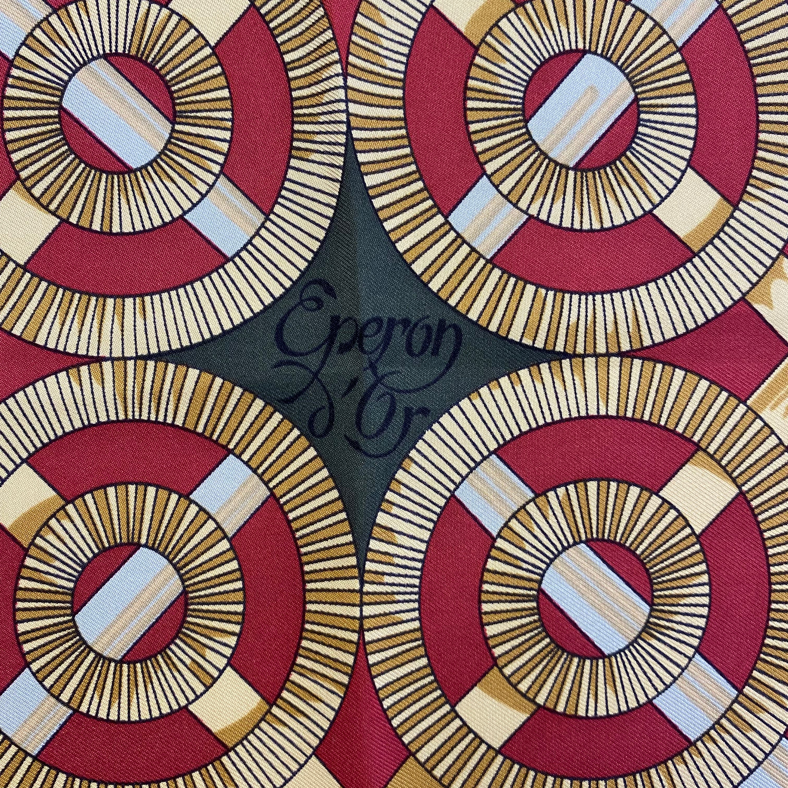 Hermès Eperon d’Or Silk Scarf