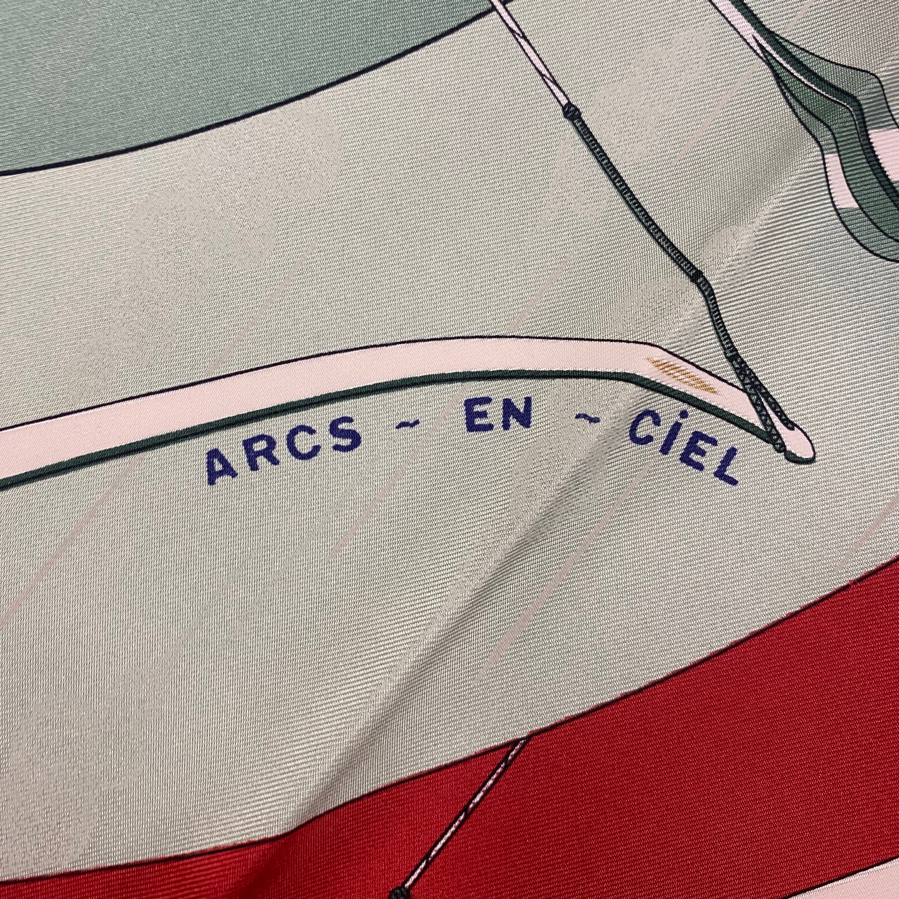 Pristine Hermès Arcs en Ciel Silk Scarf Rare