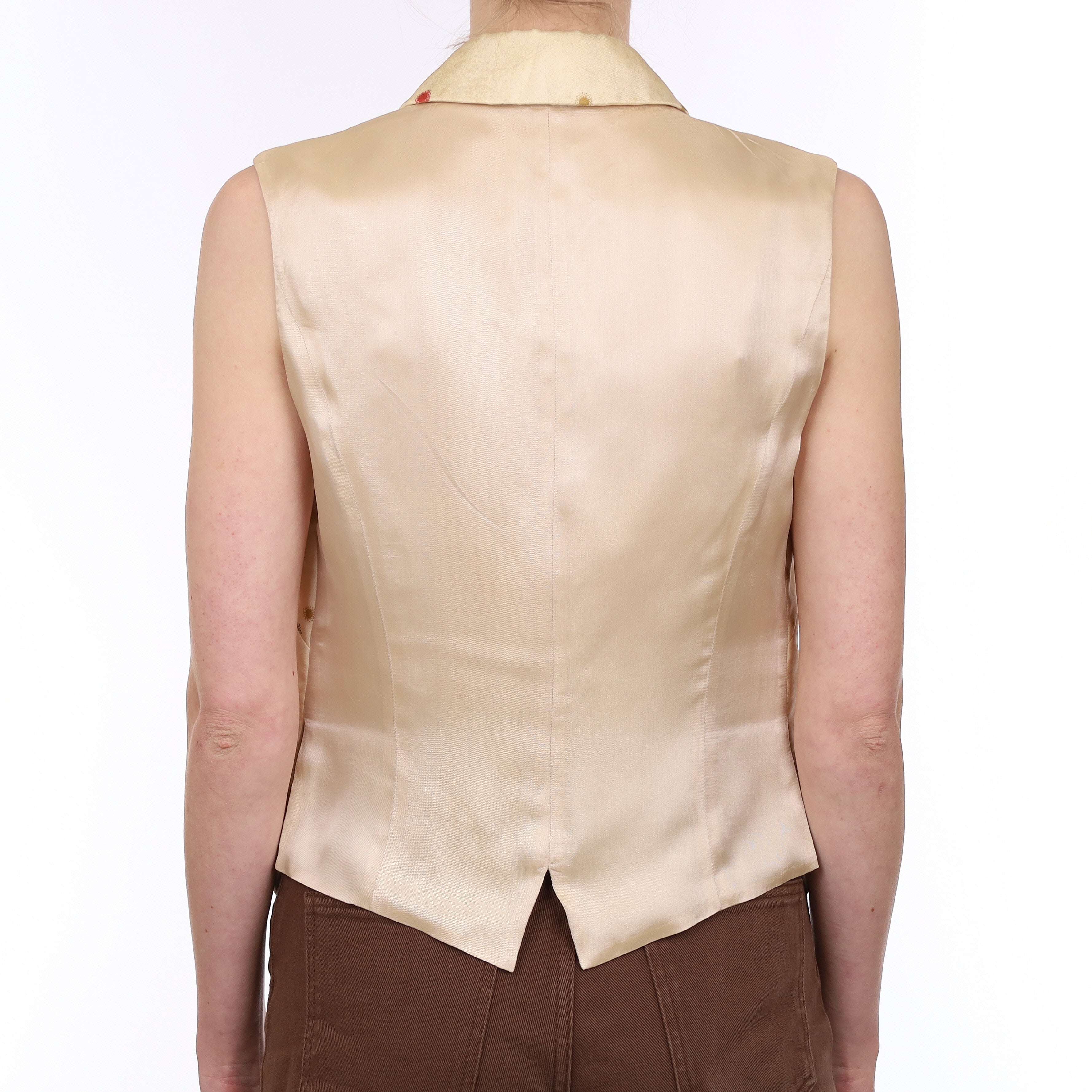 Hermès Zip Up La Voie Lactee Vintage Silk Waistcoat