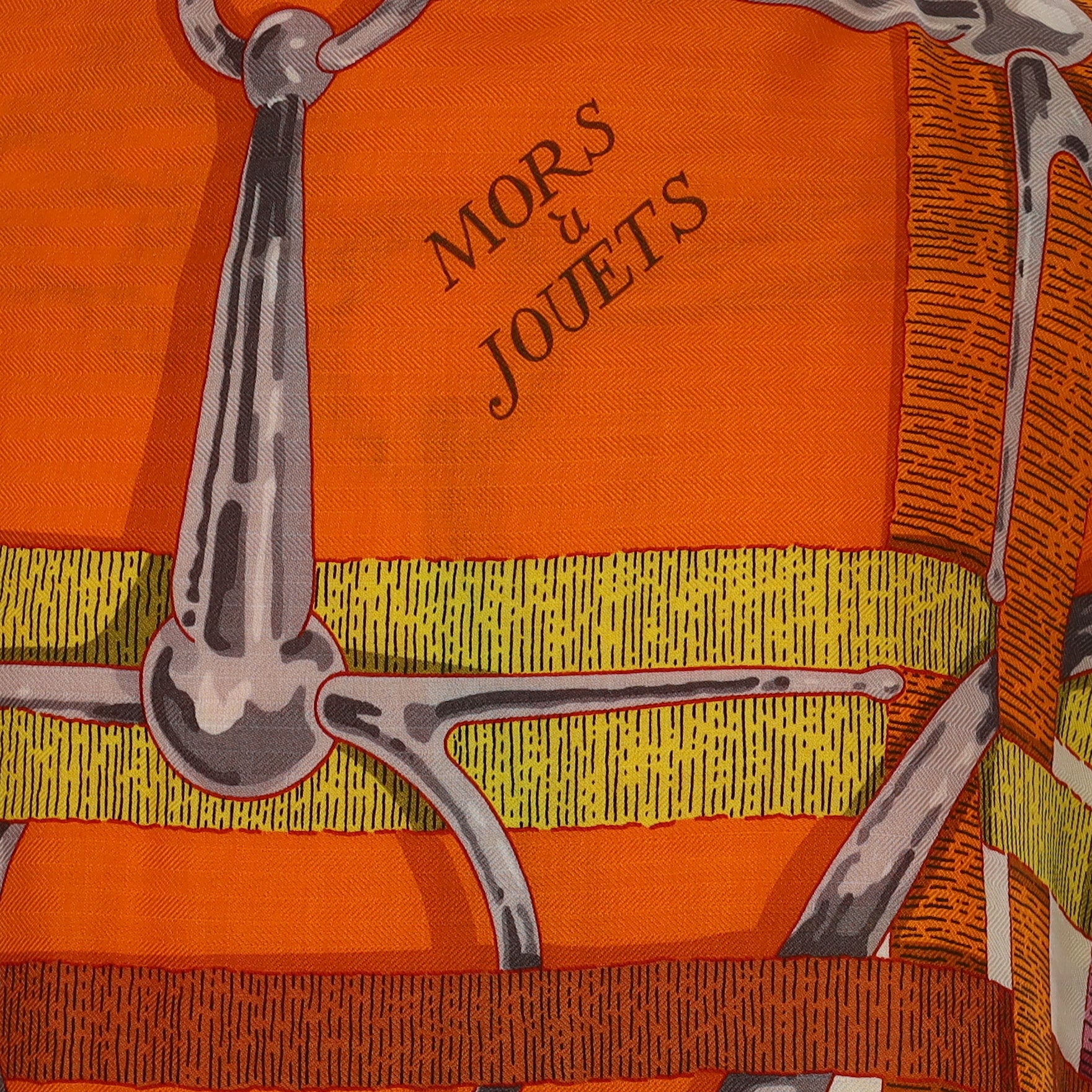 Brand New Boxed Hermès Mors à Jouets Cashmere and Silk Shawl