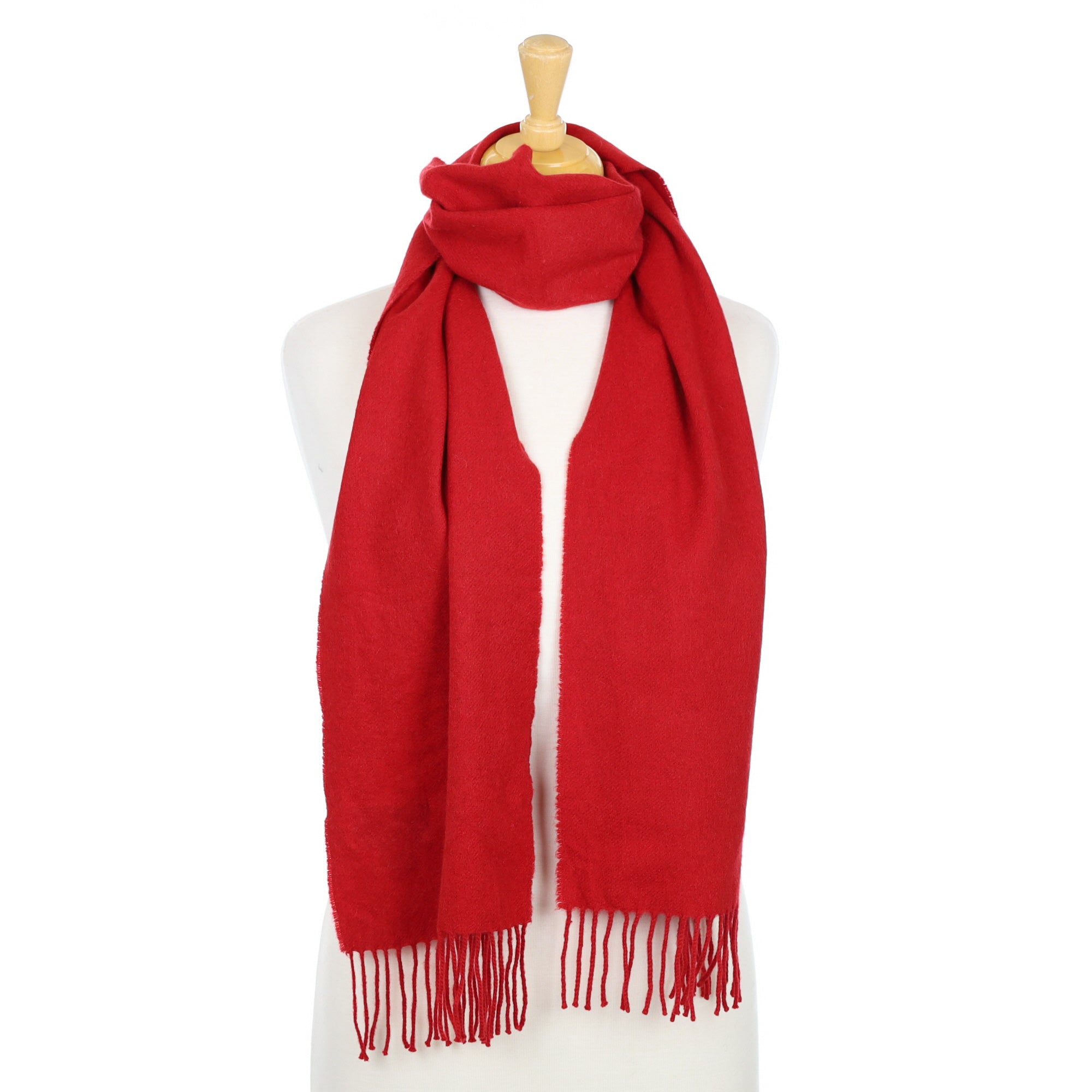 Postie Red Cashmere Woven Scarf