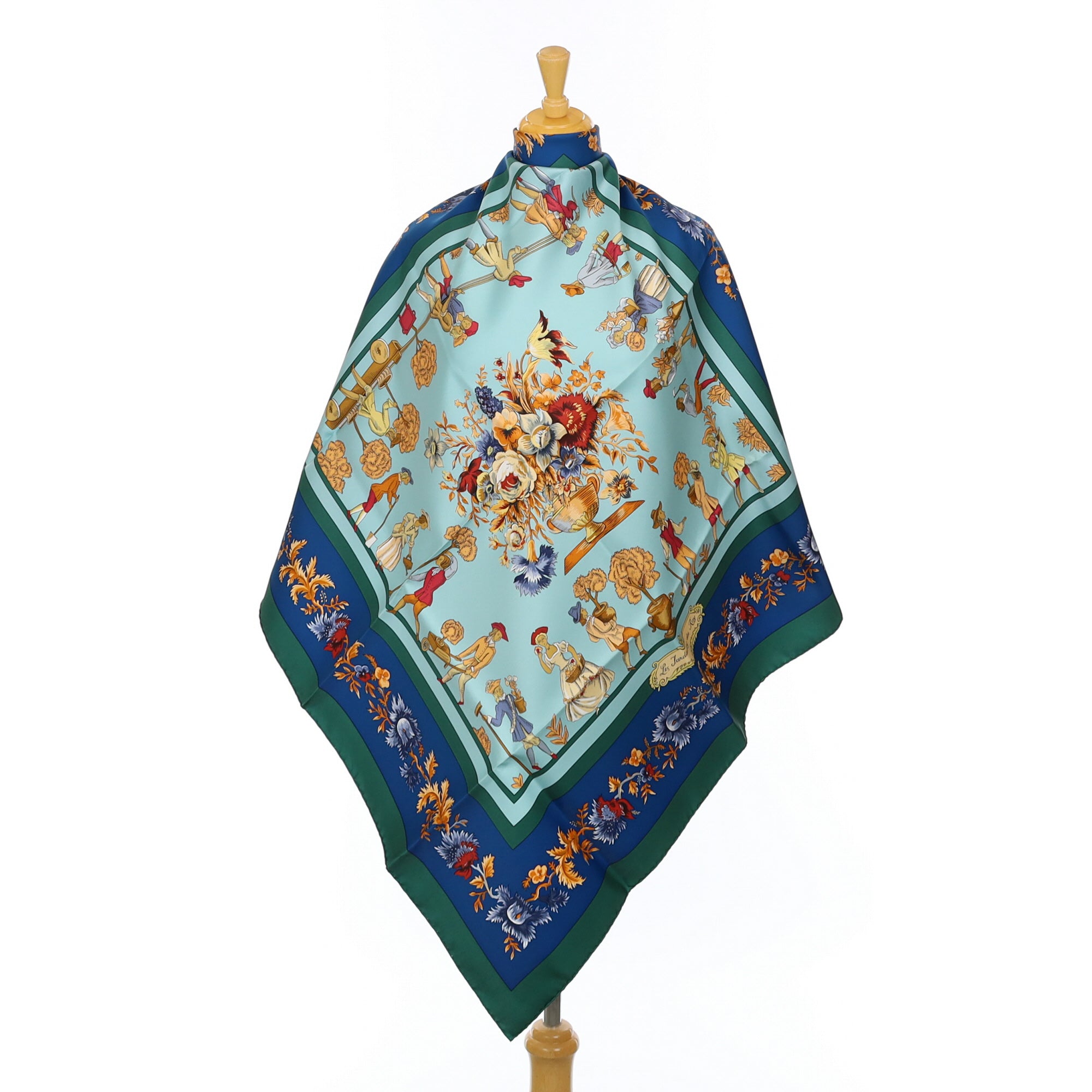 Hermès Les Jardiniers du Roy Boxed Silk Scarf