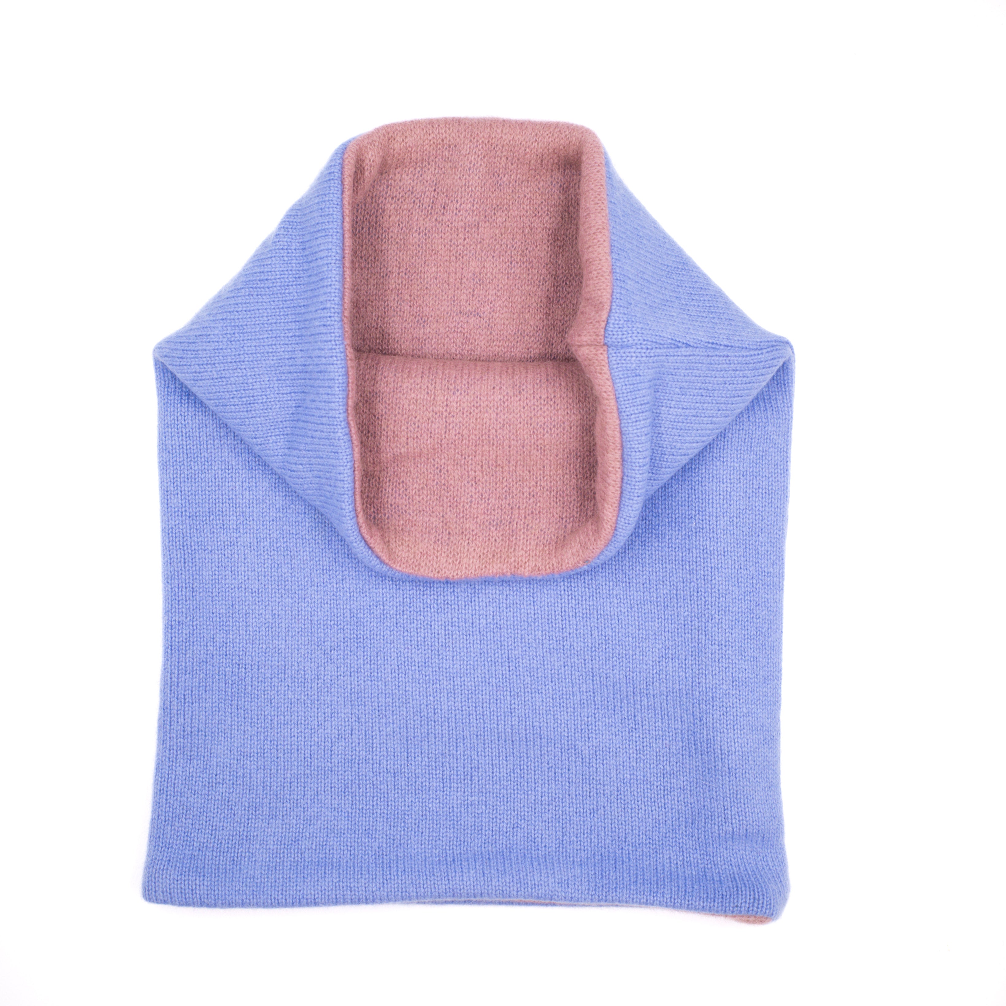 Tanzantine Blue and Muted Plum Luxury Double Layered Snood