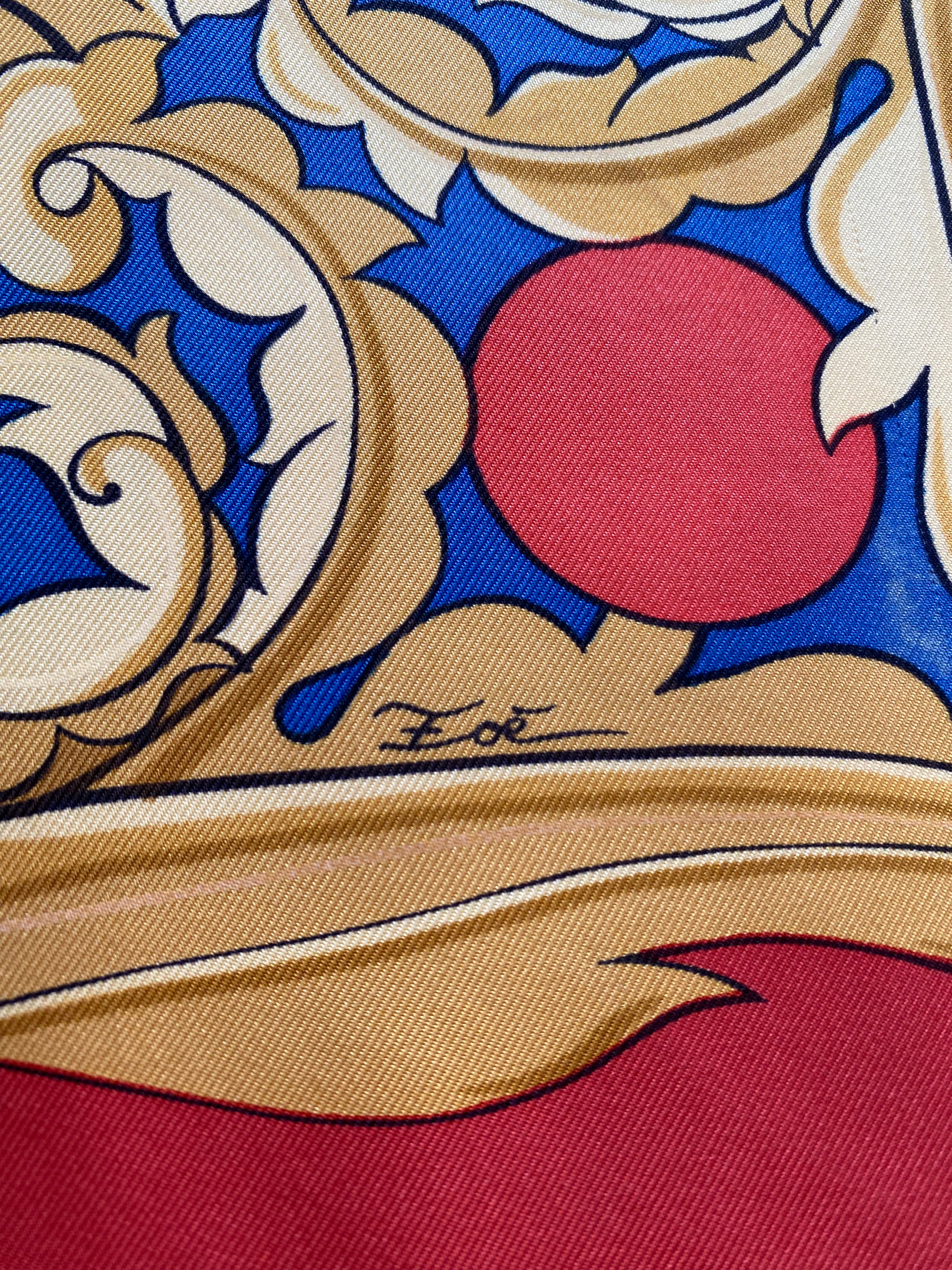 Hermès Animaux Solaires Silk Scarf