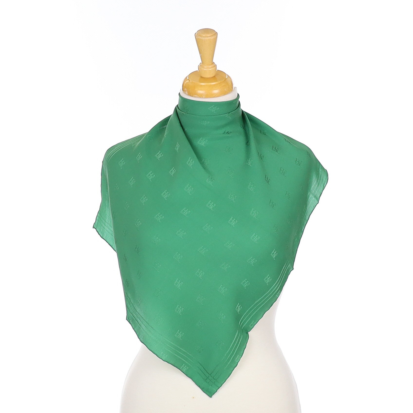 Italian Emerald Green Silk Scarf