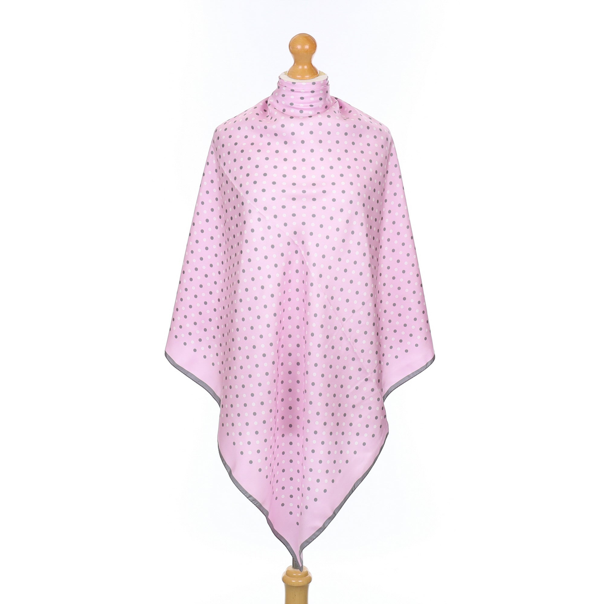Country Casuals Pink Spotted Silk Scarf