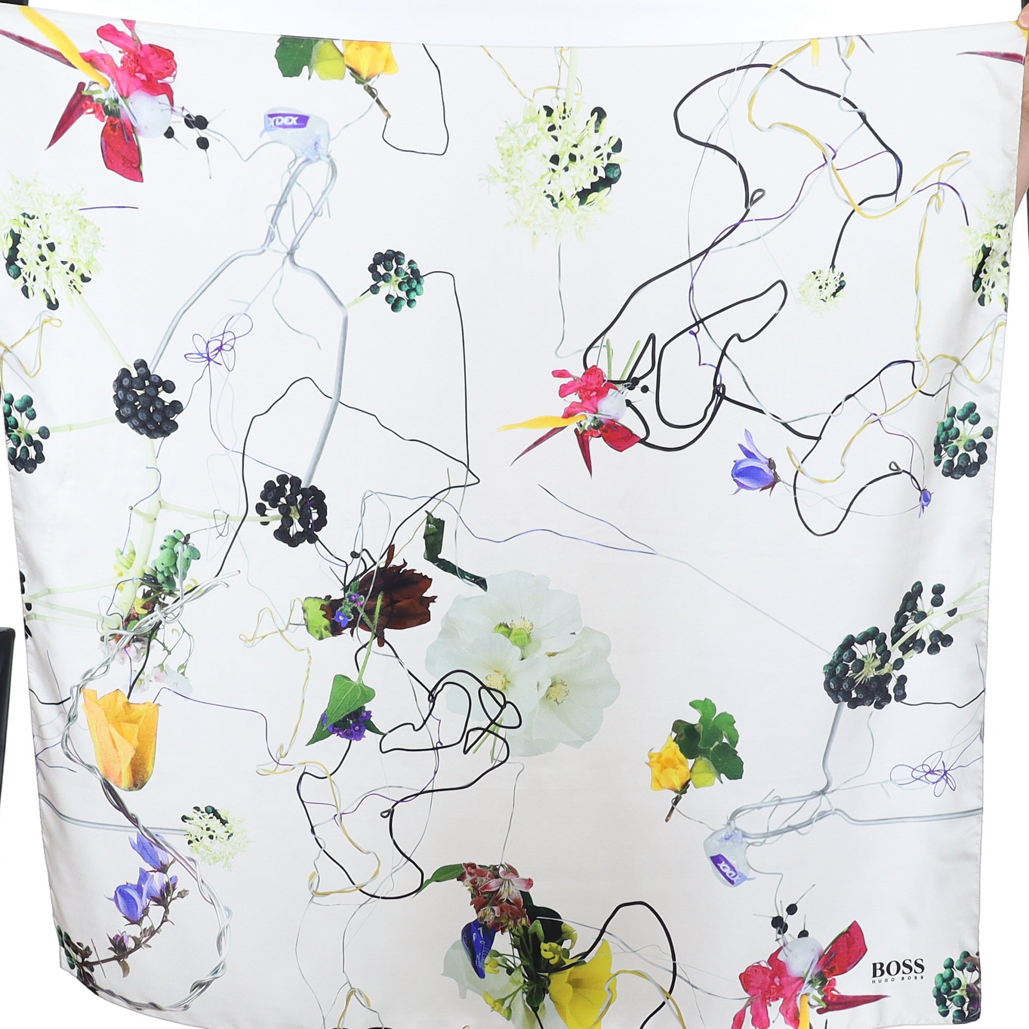 Hugo Boss Floral Silk Scarf