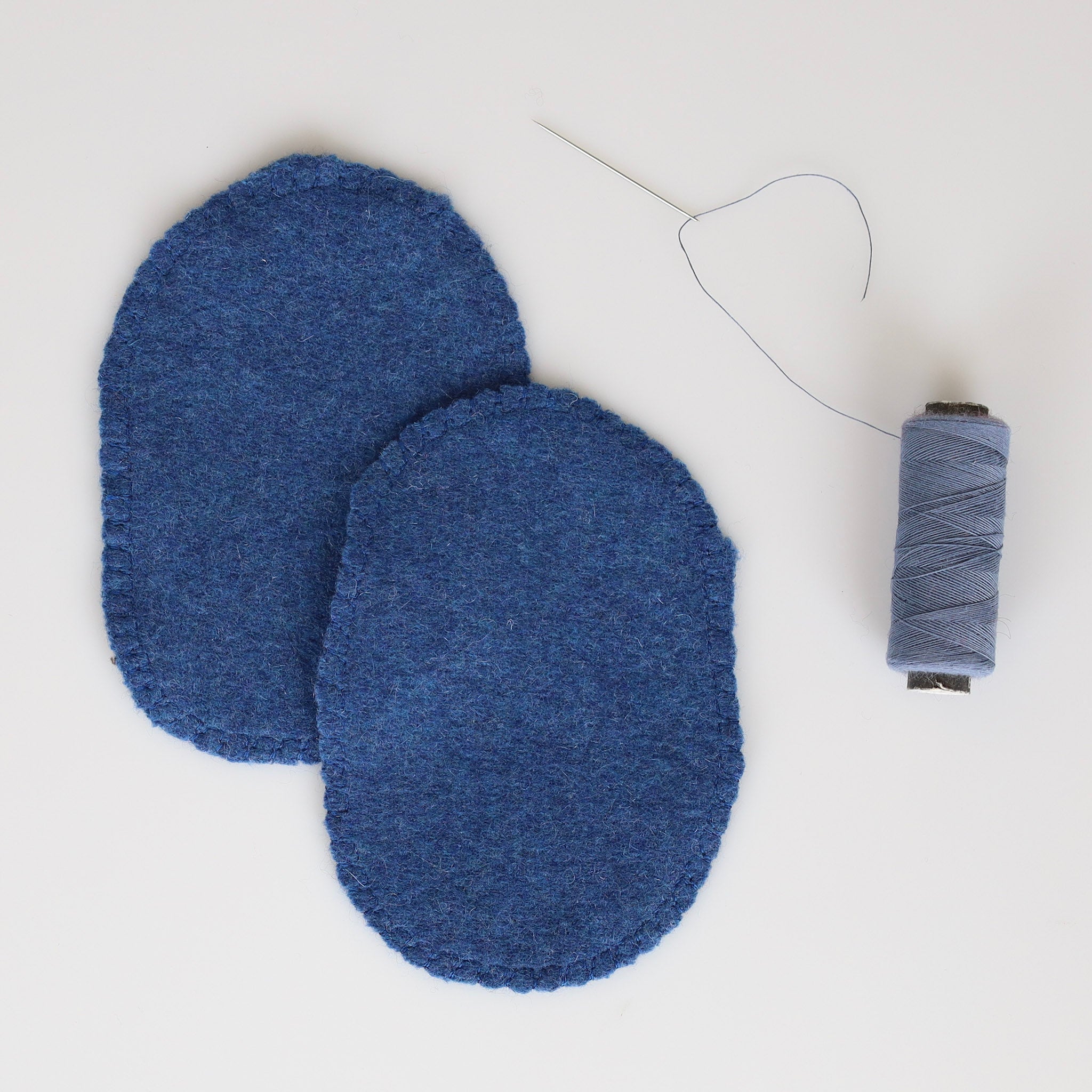 Small Petrol Blue Elbow Patches