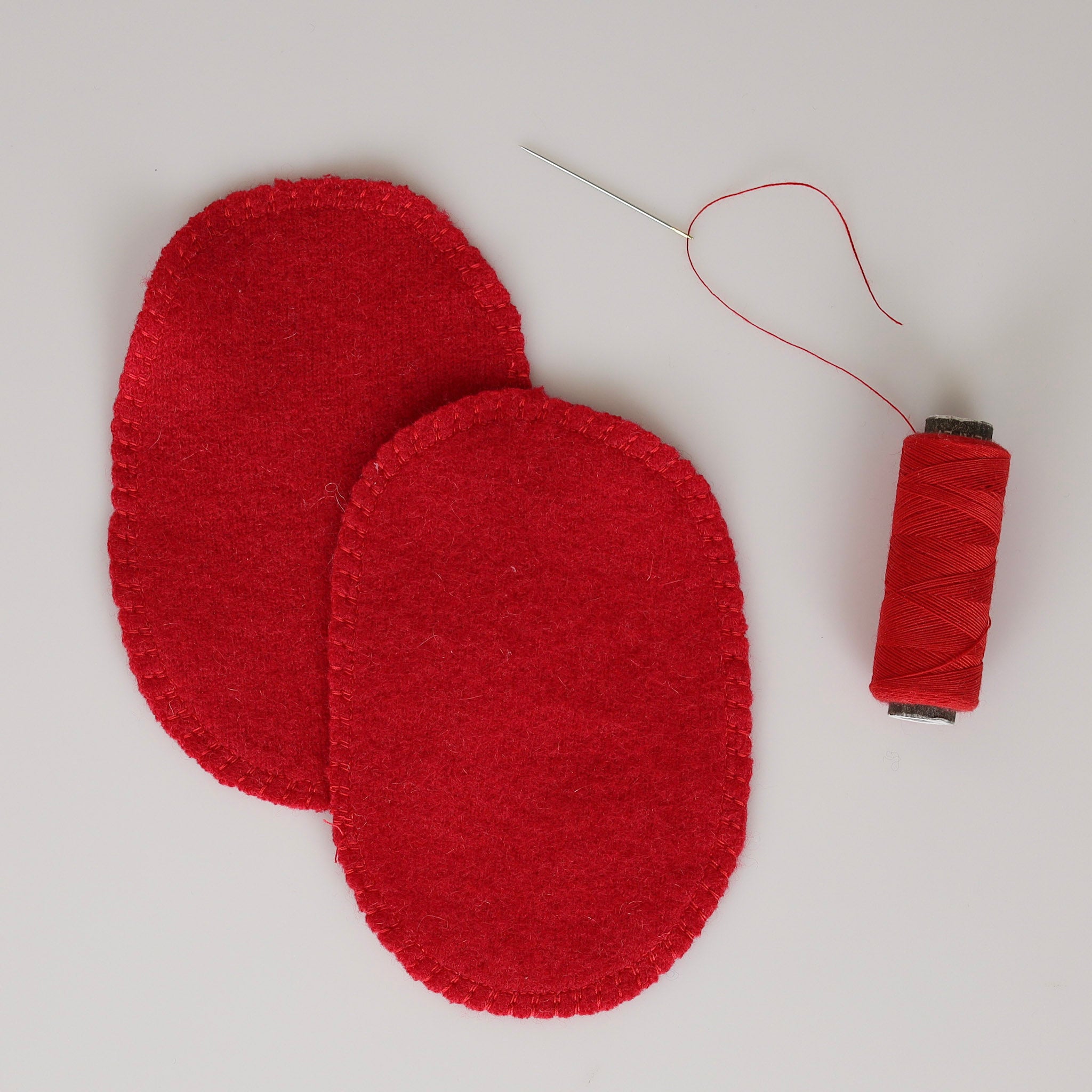 Small Scarlet Red Elbow Patches