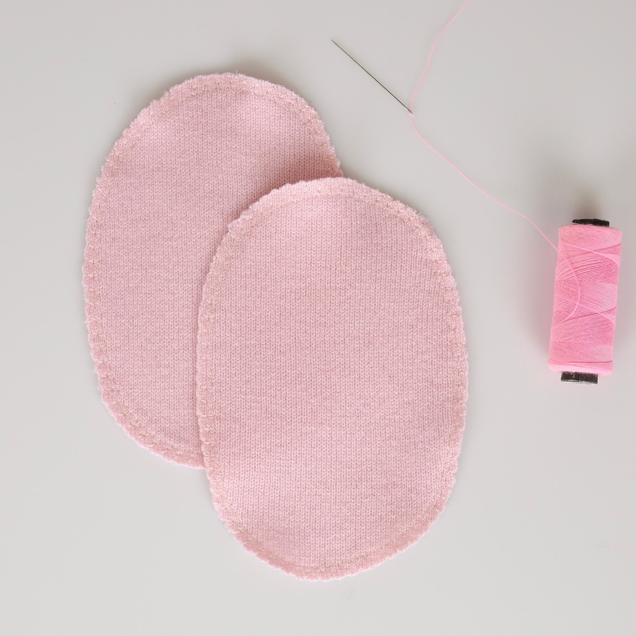 Large Light Rose Pink Elbow Patches