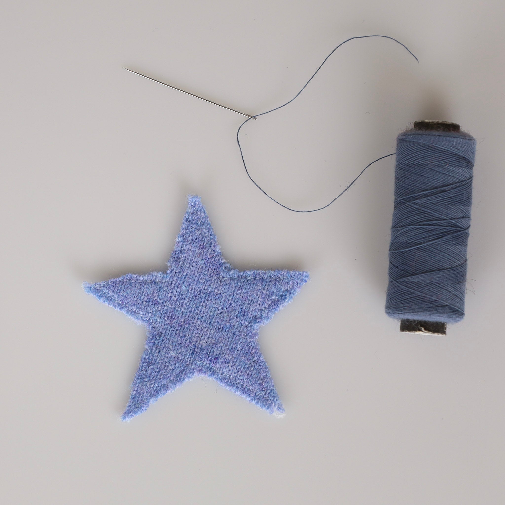 Small CornFlower Blue Star Patch