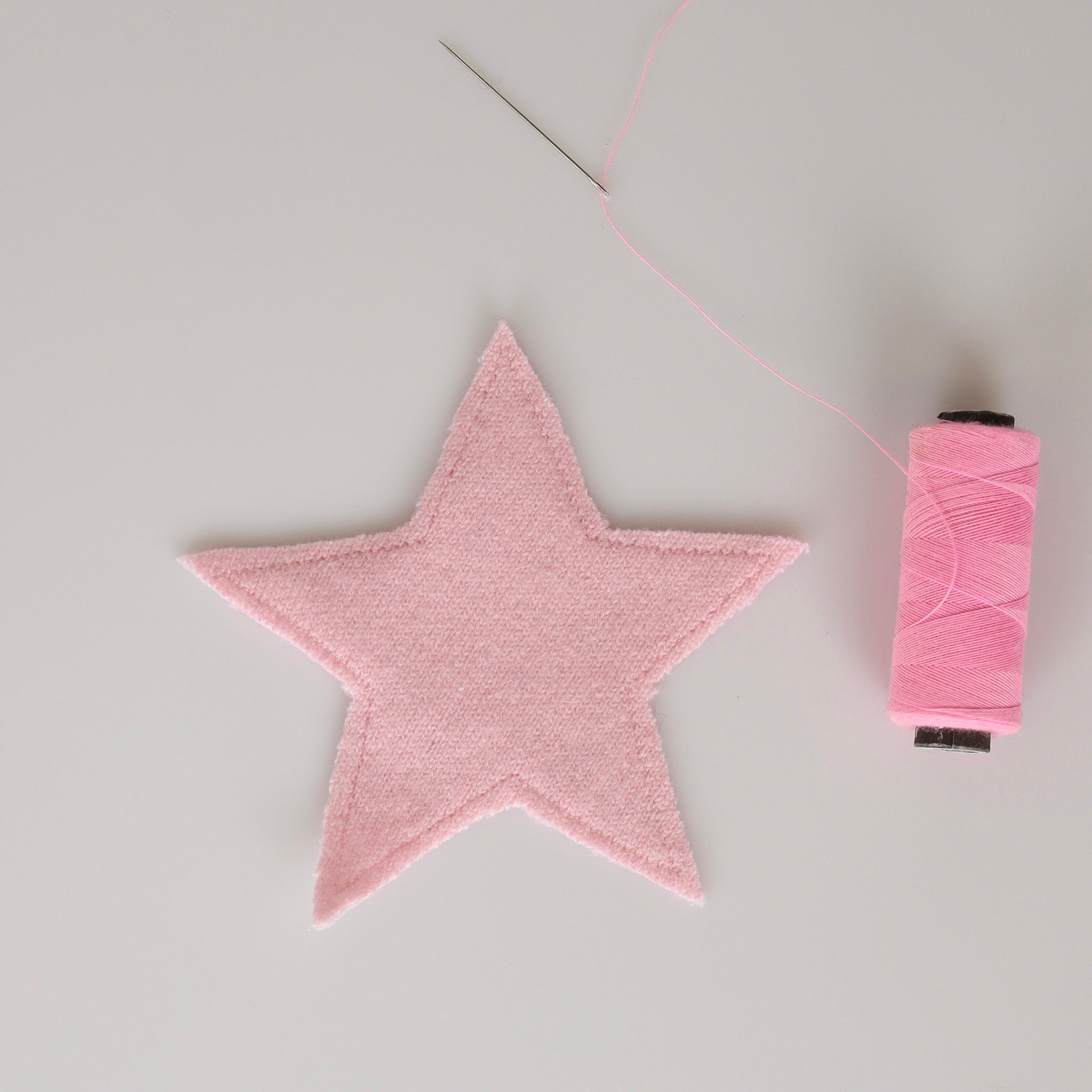 Medium Soft Rose Pink Star Patch