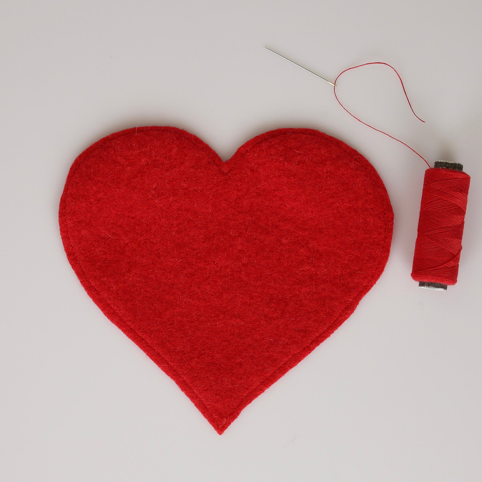 Large Red Heart Patch