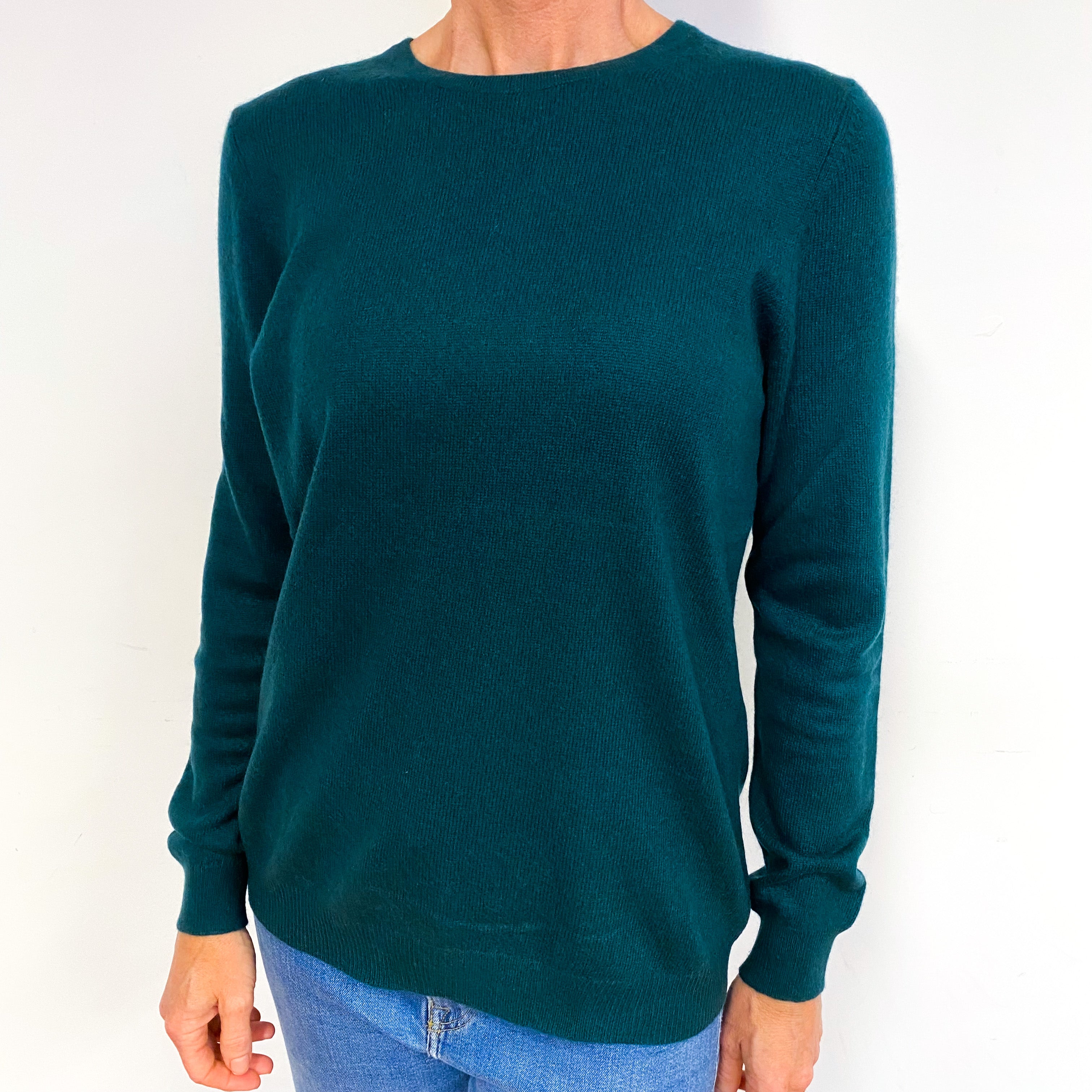 Racing Green Cashmere Crew Neck Jumper Medium
