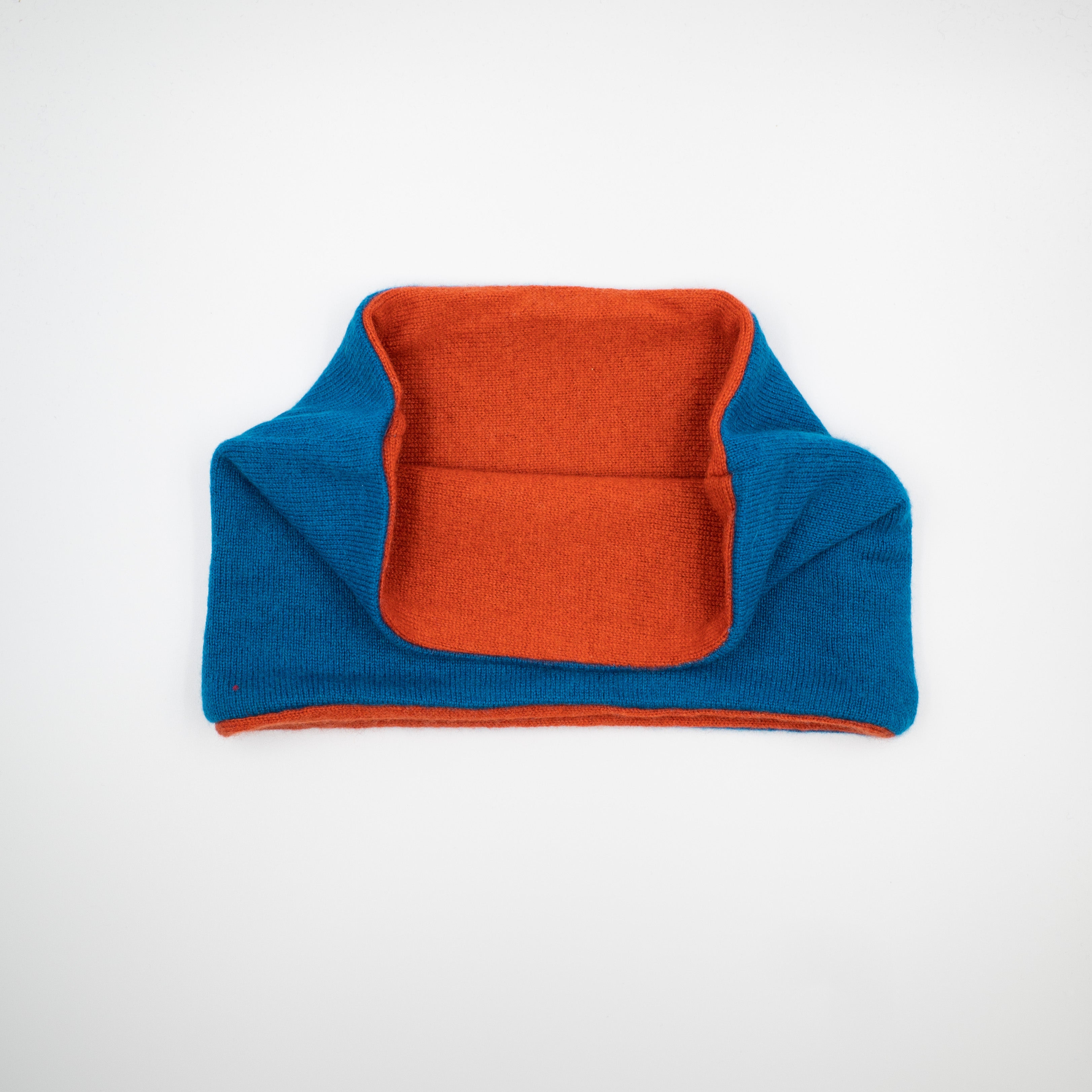 Men’s Peacock Blue and Sienna Neck Warmer