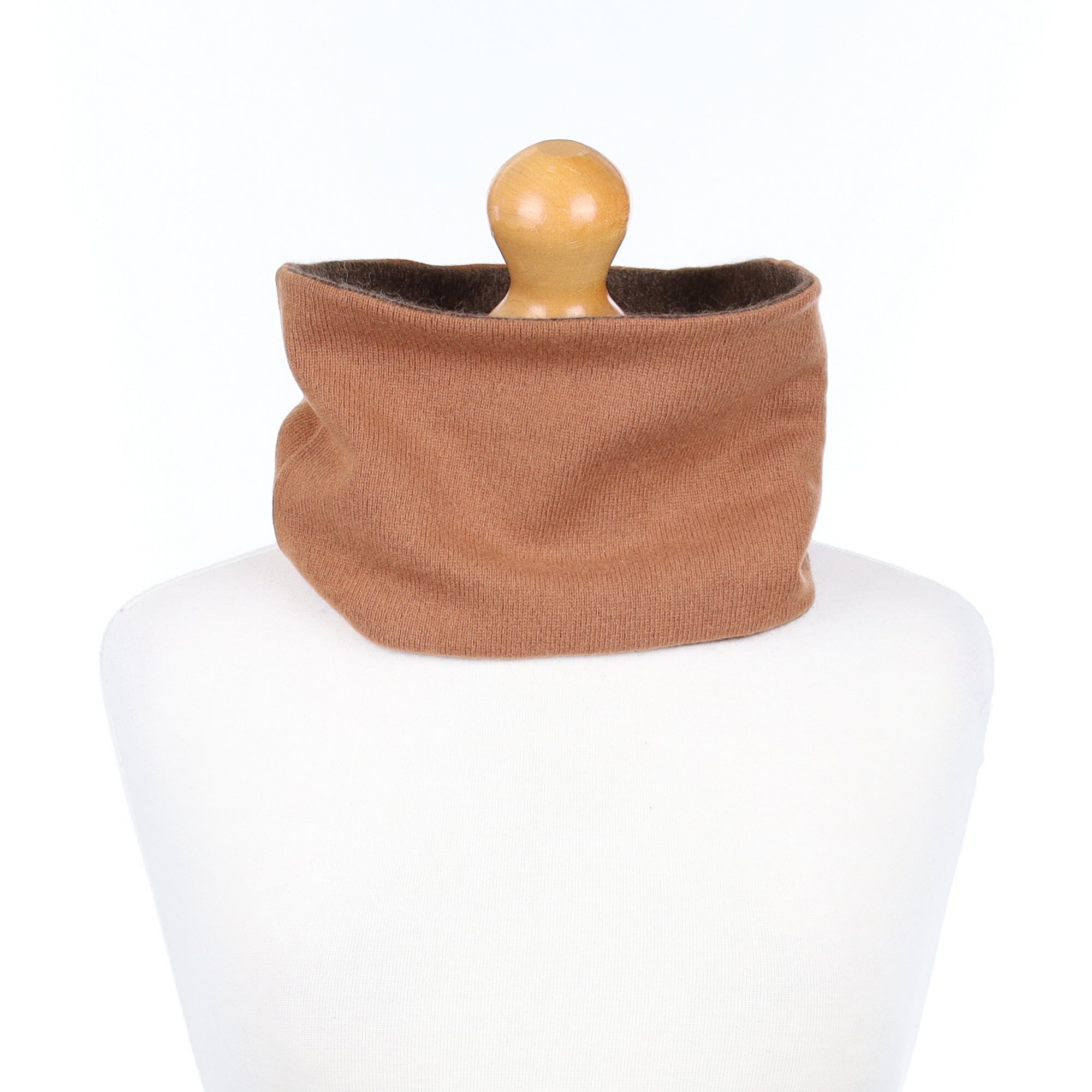 Cinnamon and Brown Marl Neck Warmer