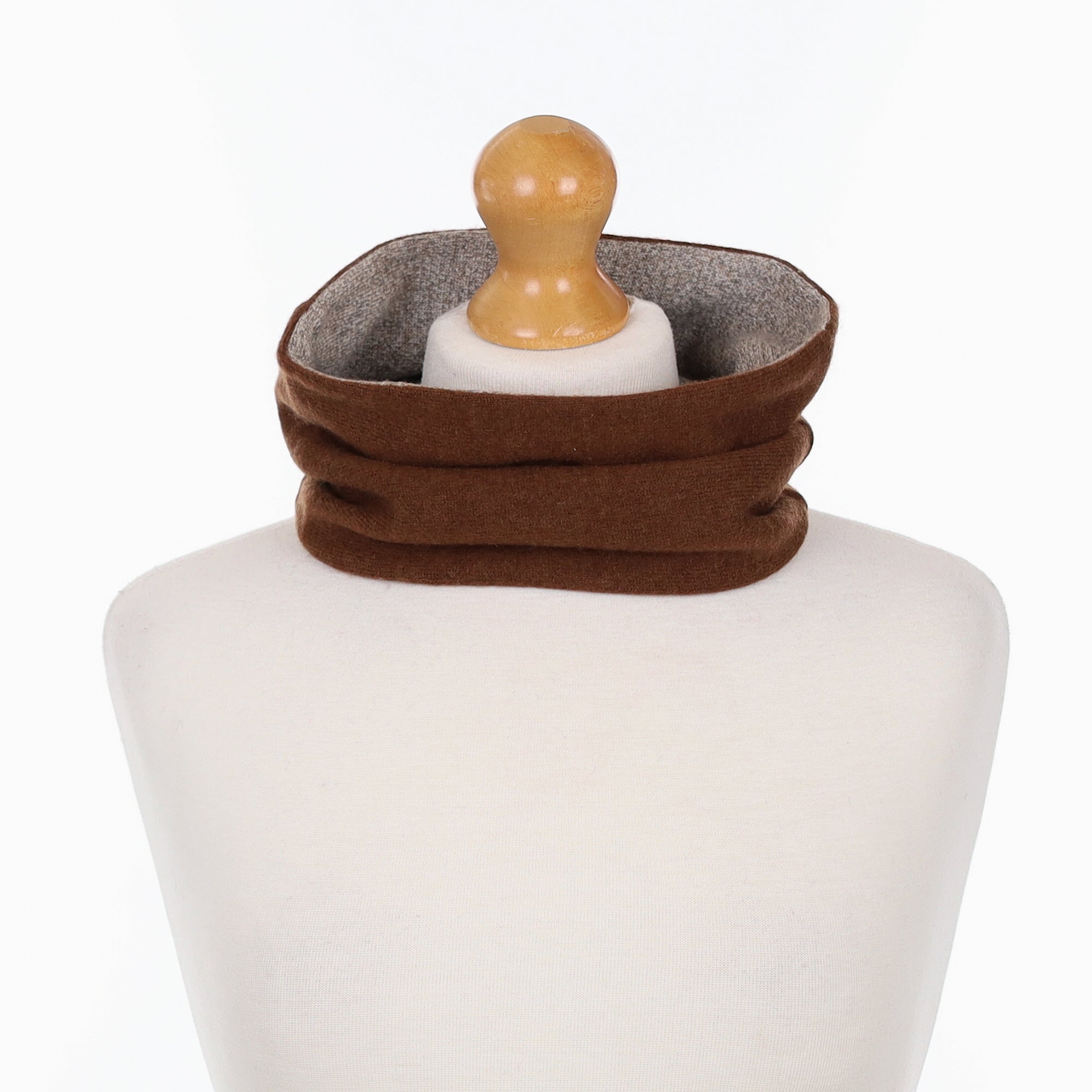Chocolate Brown Marl and Fudge Neck Warmer