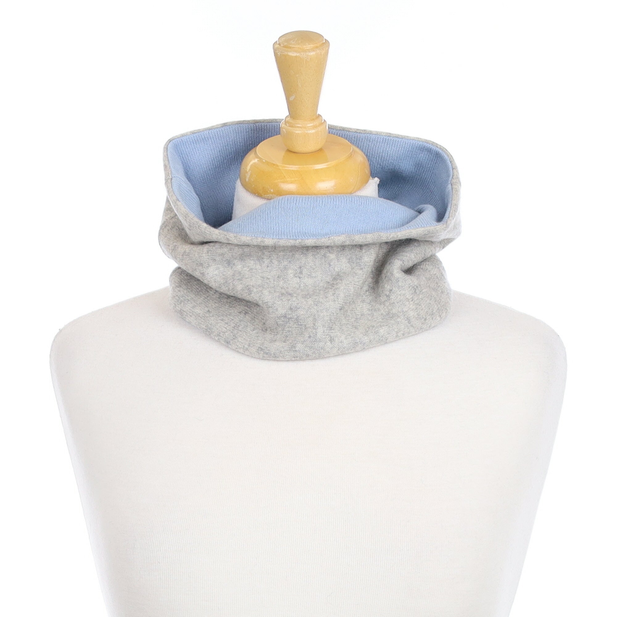 Men’s Sky Blue and Grey Neck Warmer