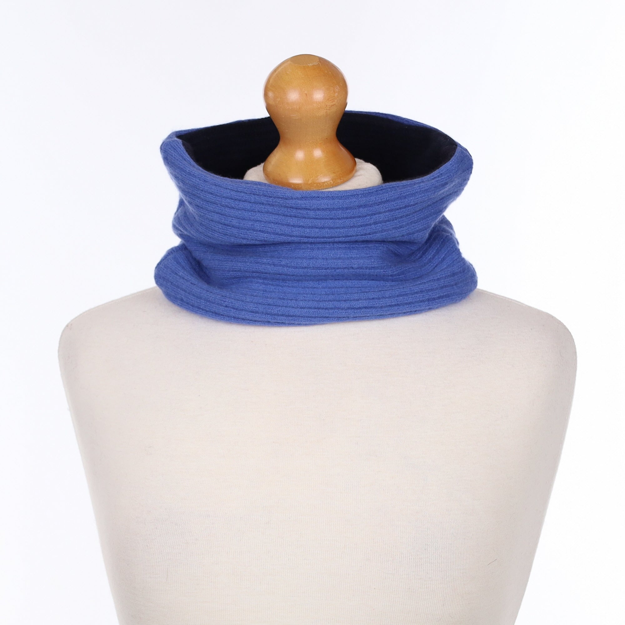 Blue and Navy Textured Neck Warmer
