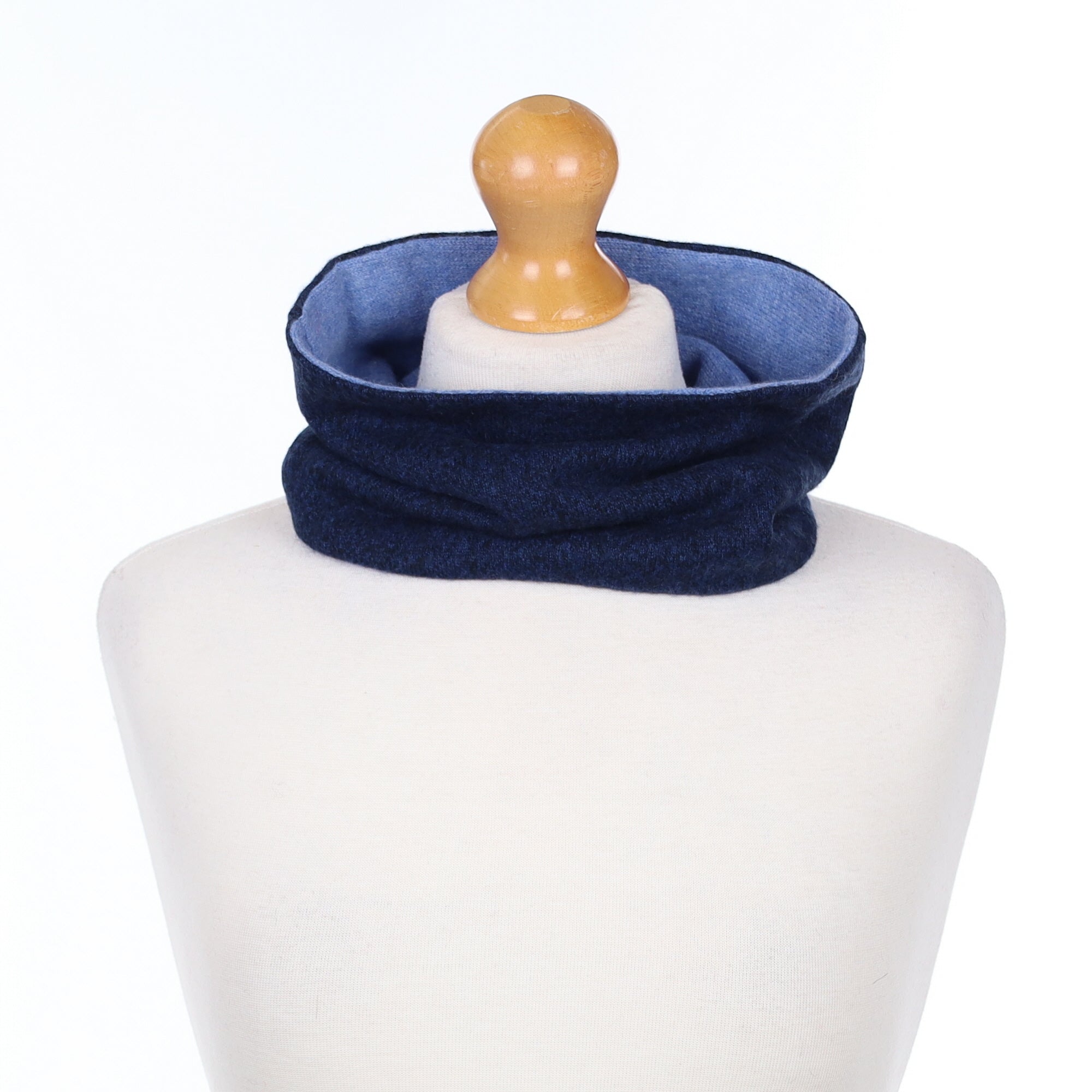 Midnight and Sky Blue Neck Warmer