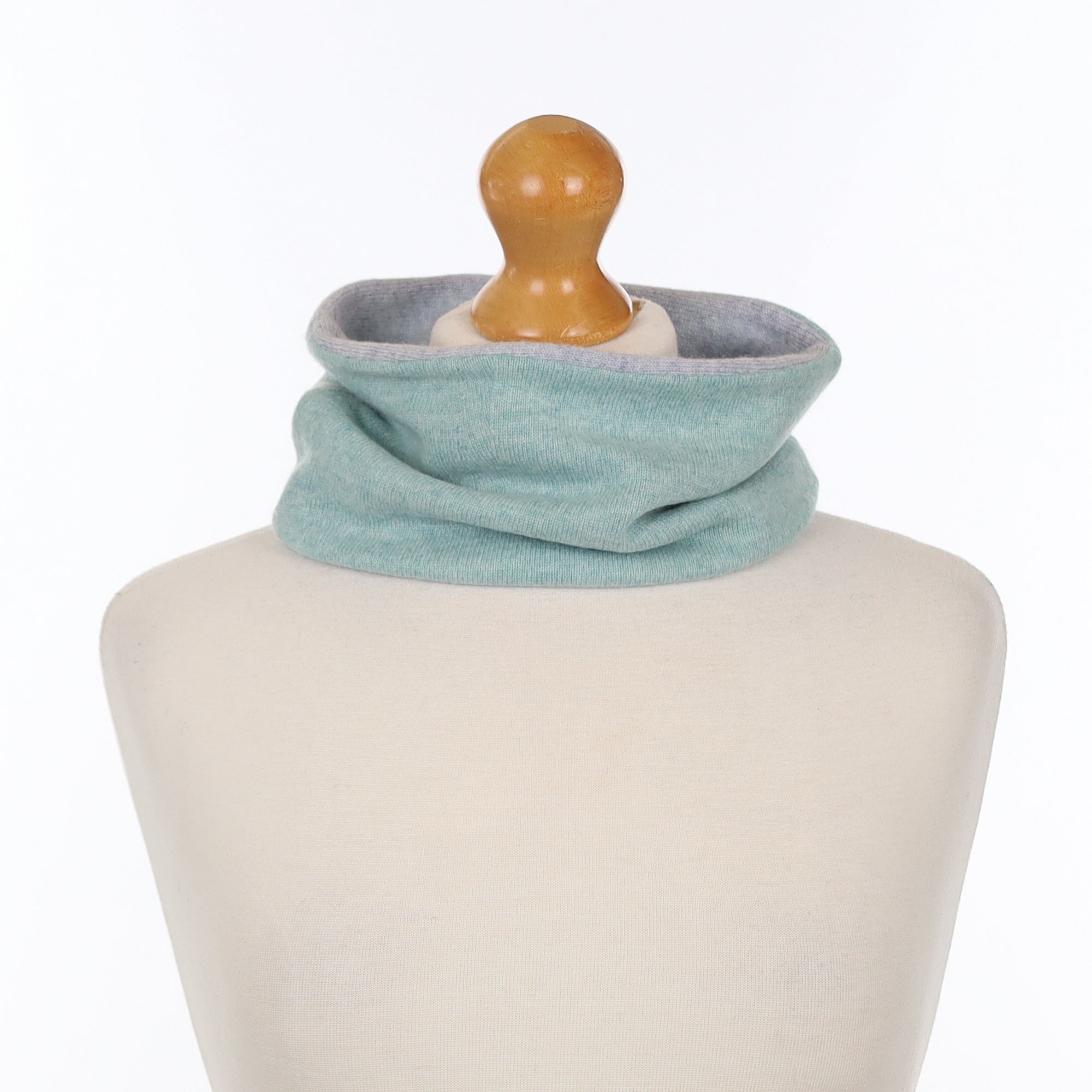 Deep Peppermint and Blue Neck Warmer