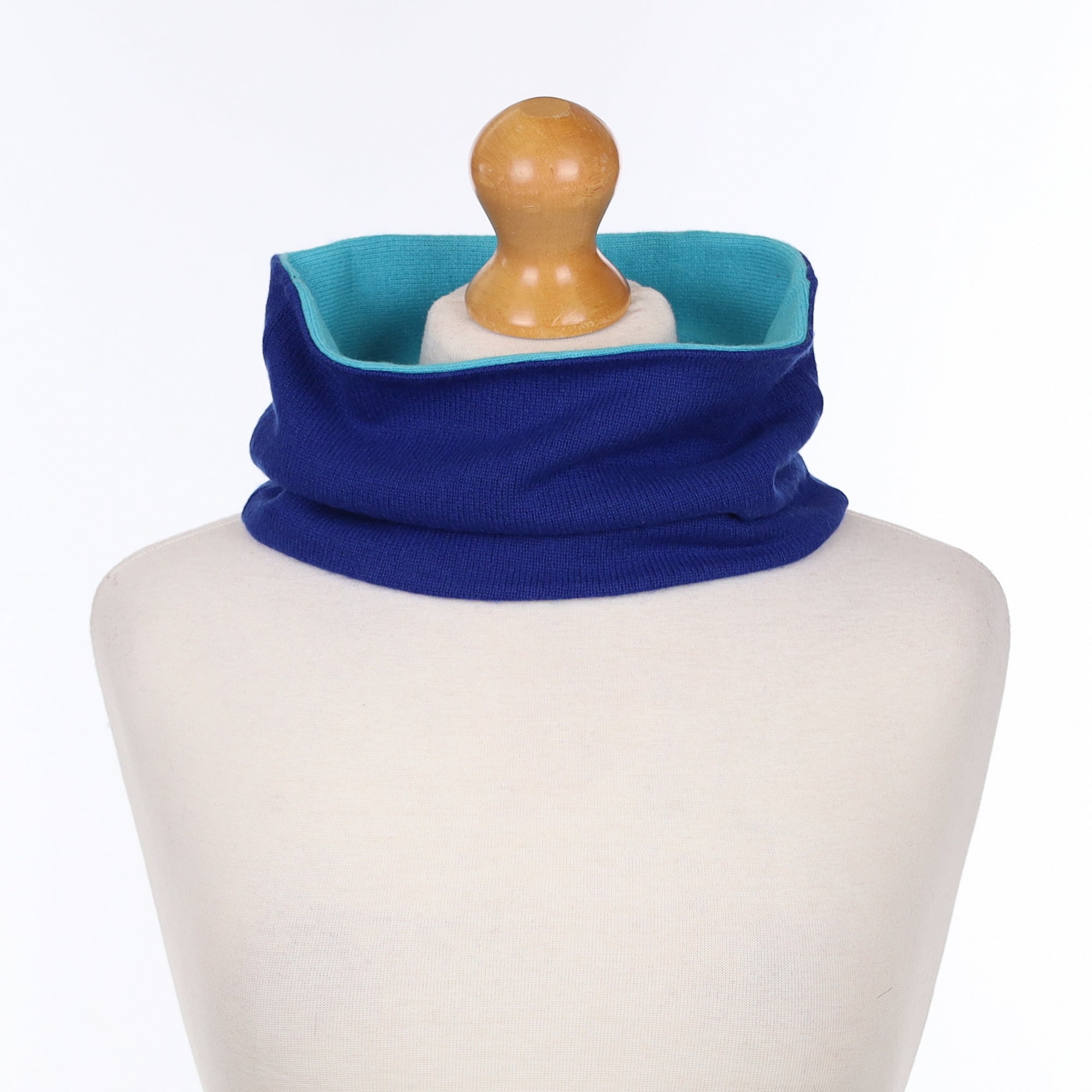 Electric Blue and Turquoise Neck Warmer