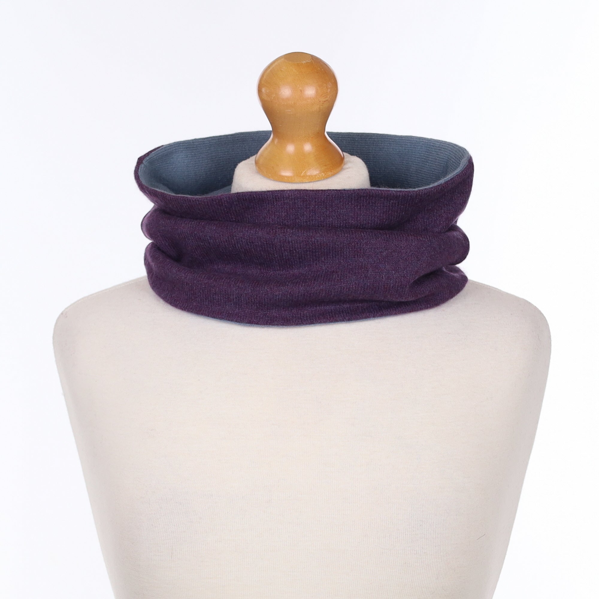 Blueberry and Dusky Blue Neck Warmer