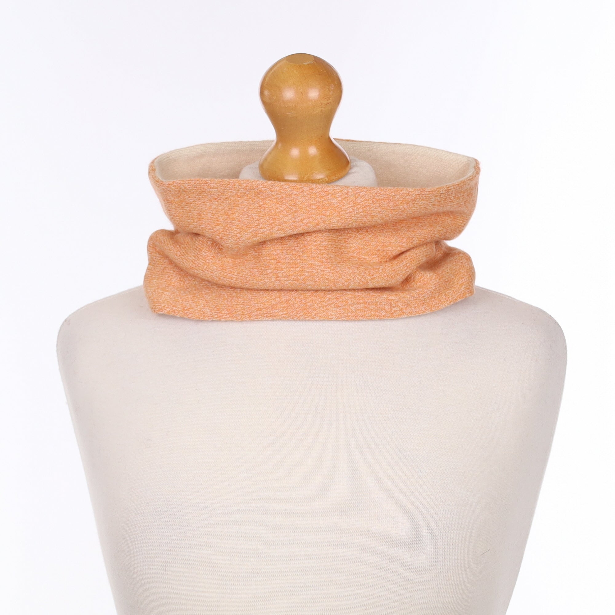 Orange Marl and Ivory Neck Warmer