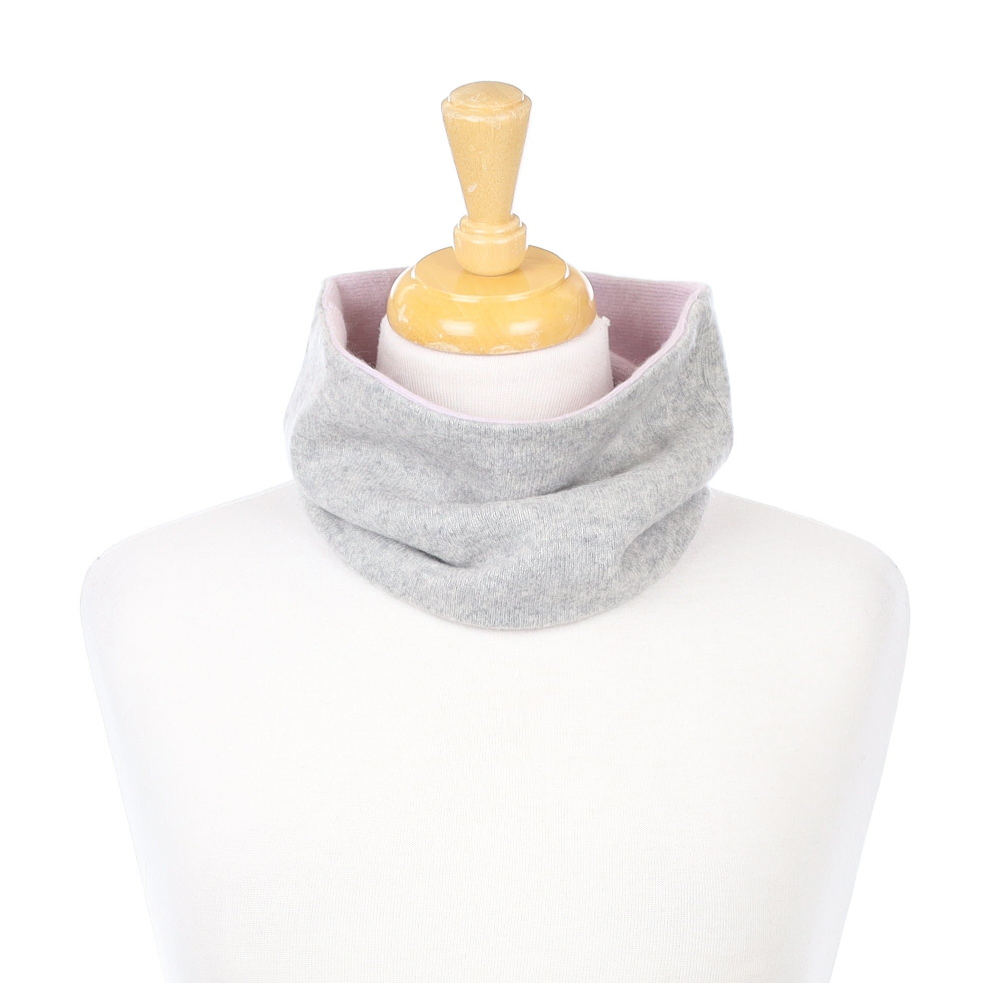 Palest Lilac and Grey Neck Warmer