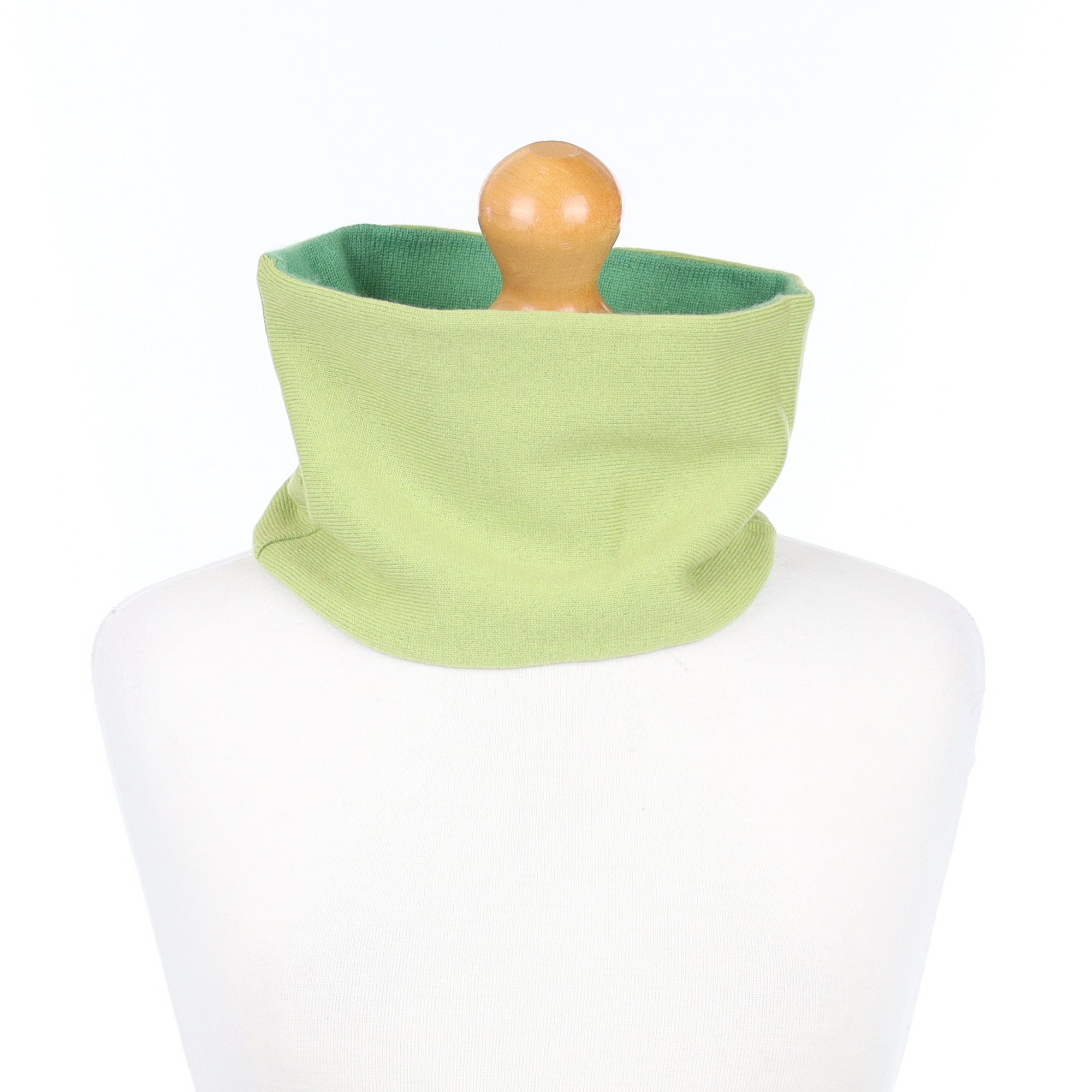 Bright Lime and Emerald Green Neck Warmer