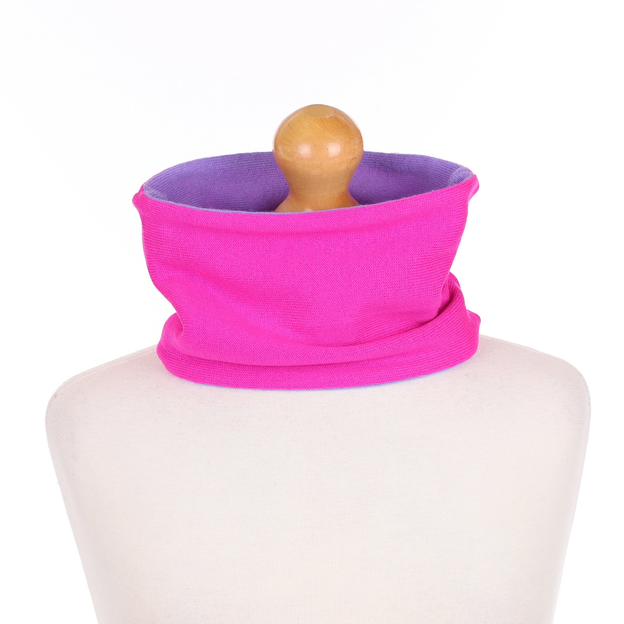 Bright Pink and Purple Neck Warmer