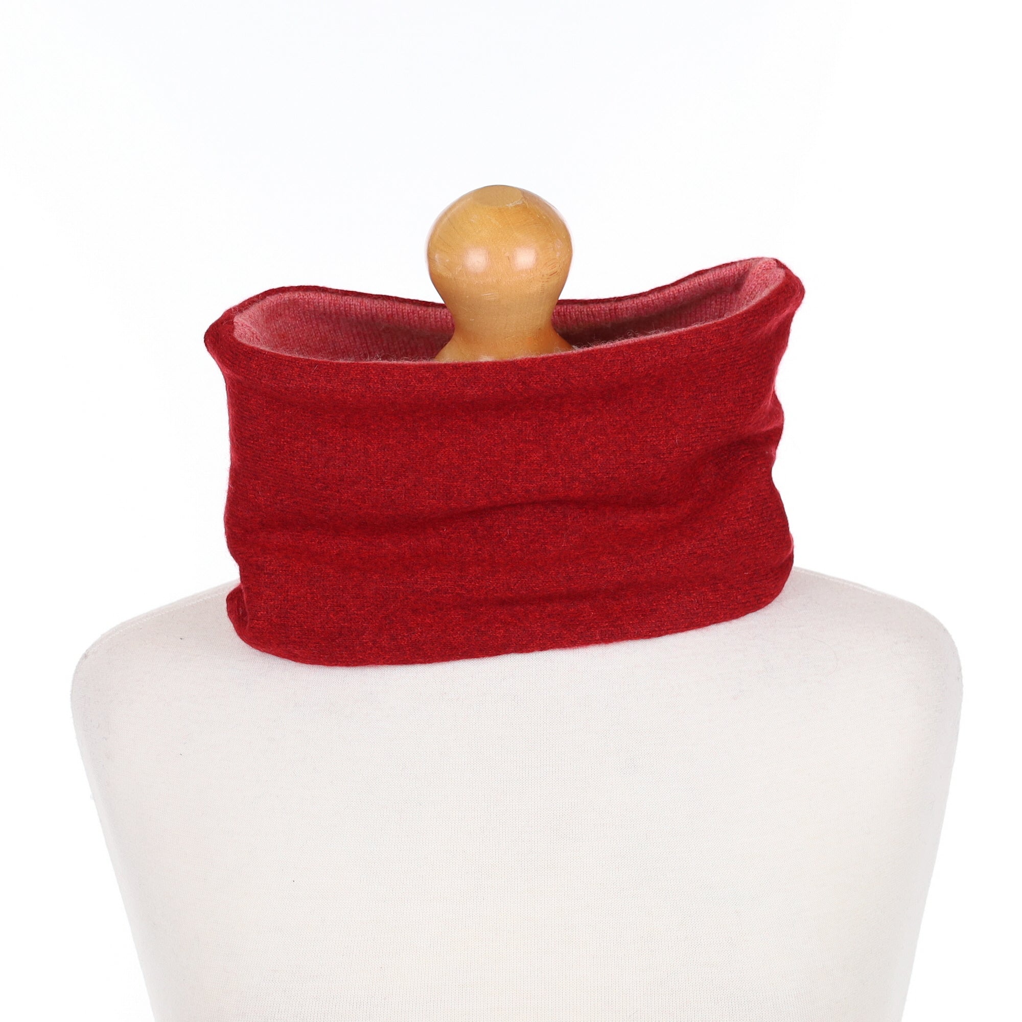 Red Marl and Raspberry Neck Warmer