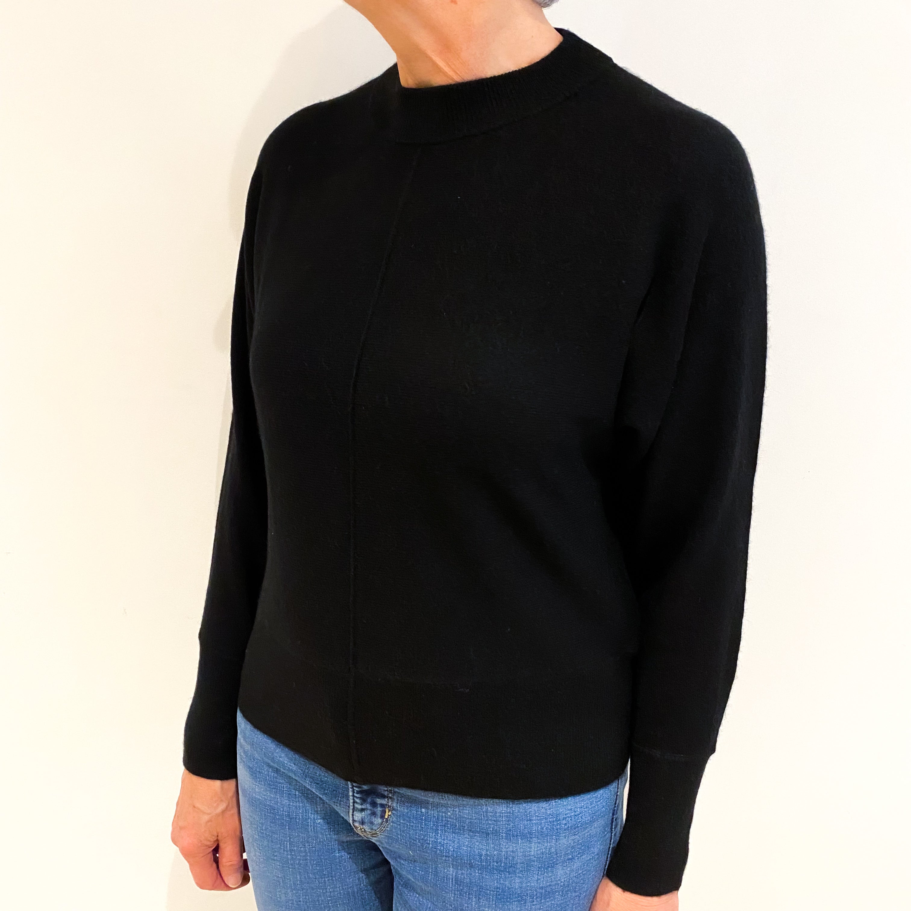 Black Cashmere Turtle Neck Jumper Medium