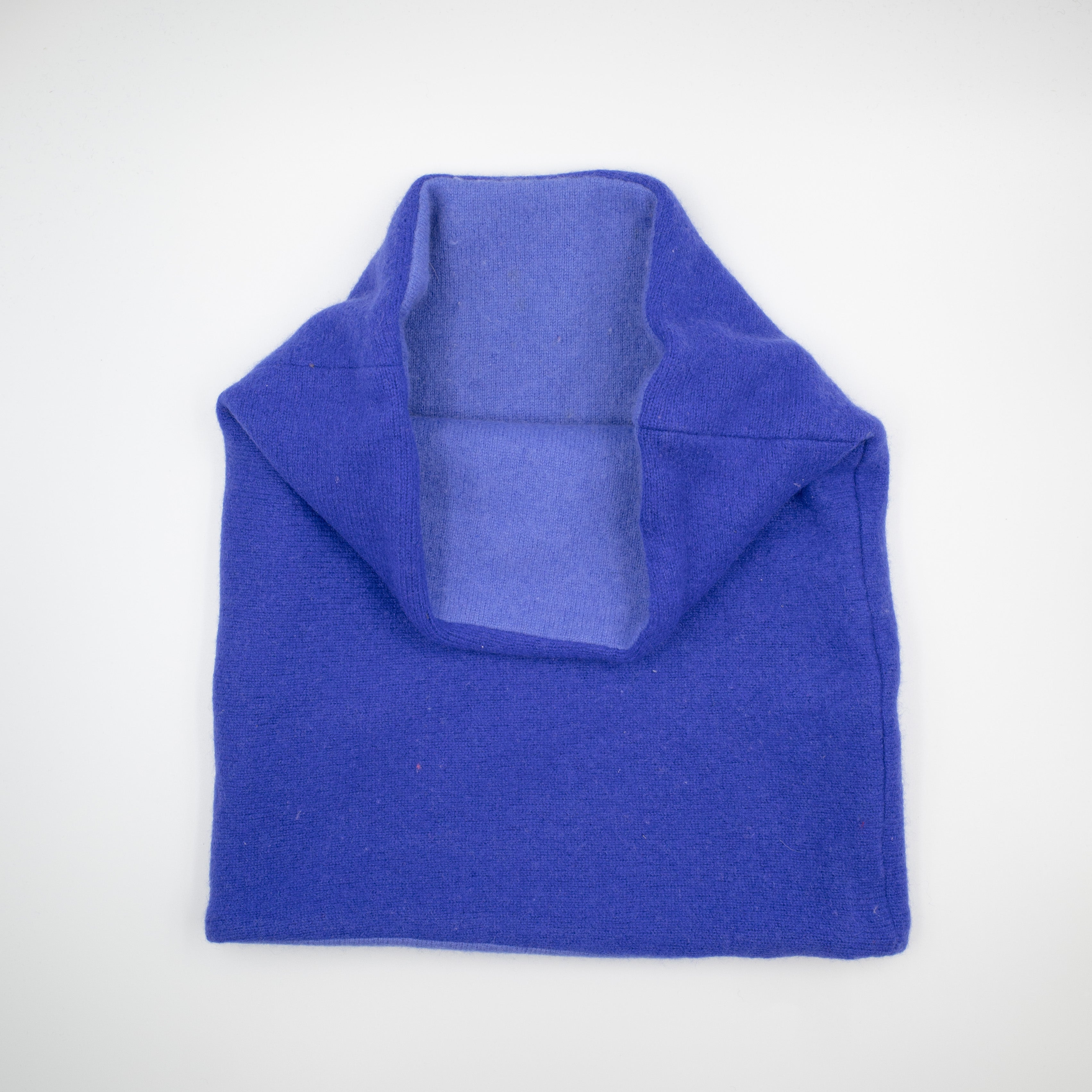 Indigo and Periwinkle Purple Luxury Double Layered Snood