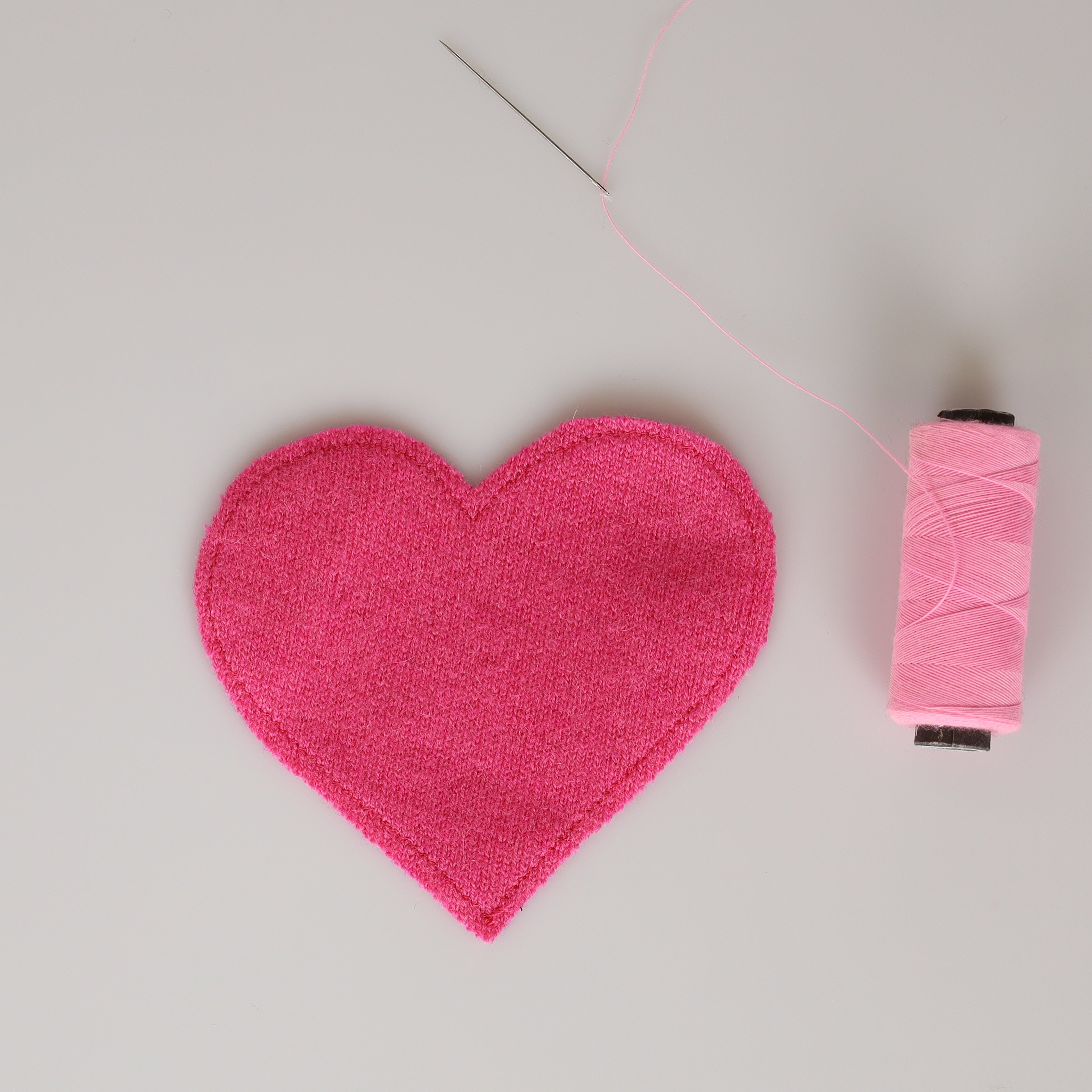 Medium Hot Pink Heart Patch