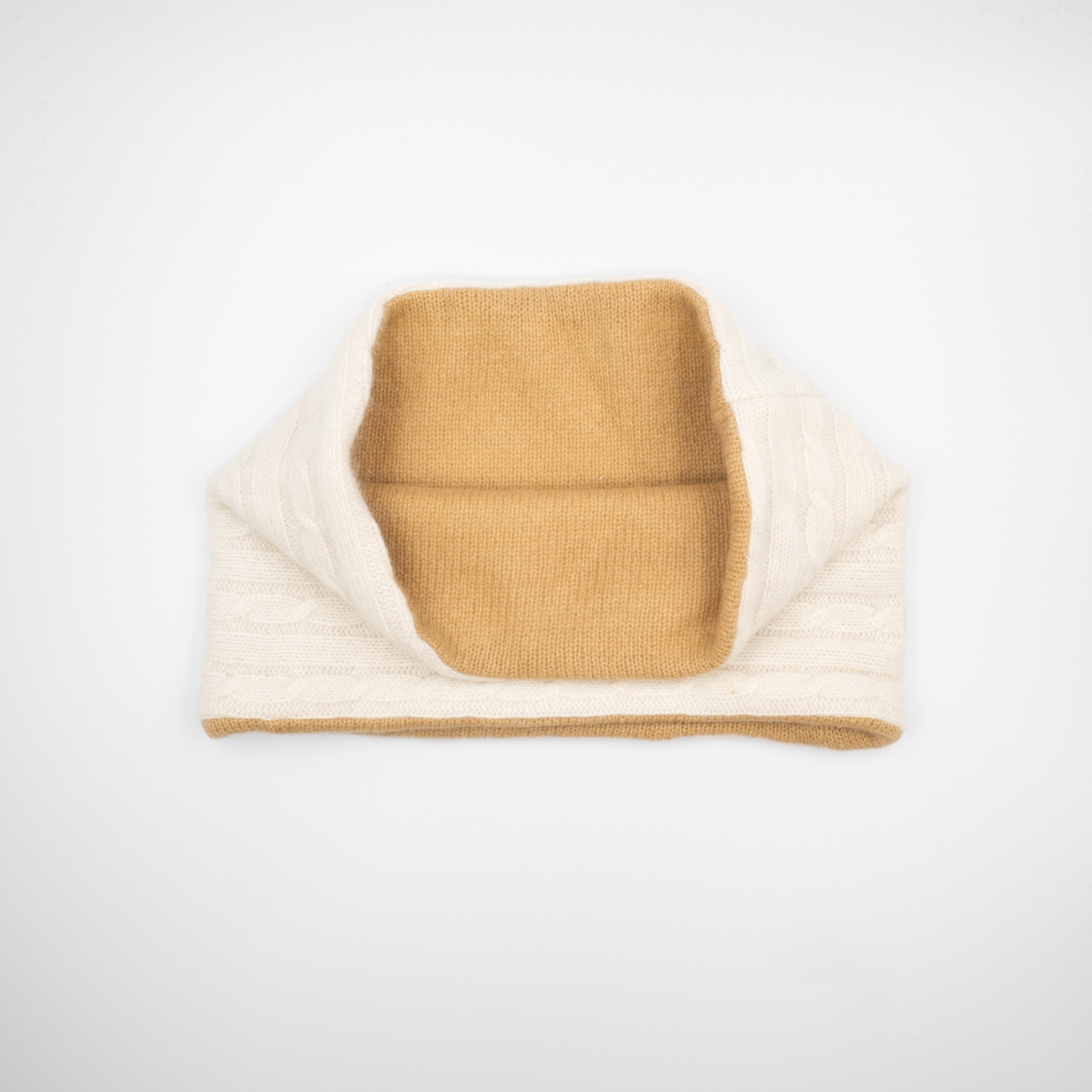 Cream and Caramel Neck Warmer