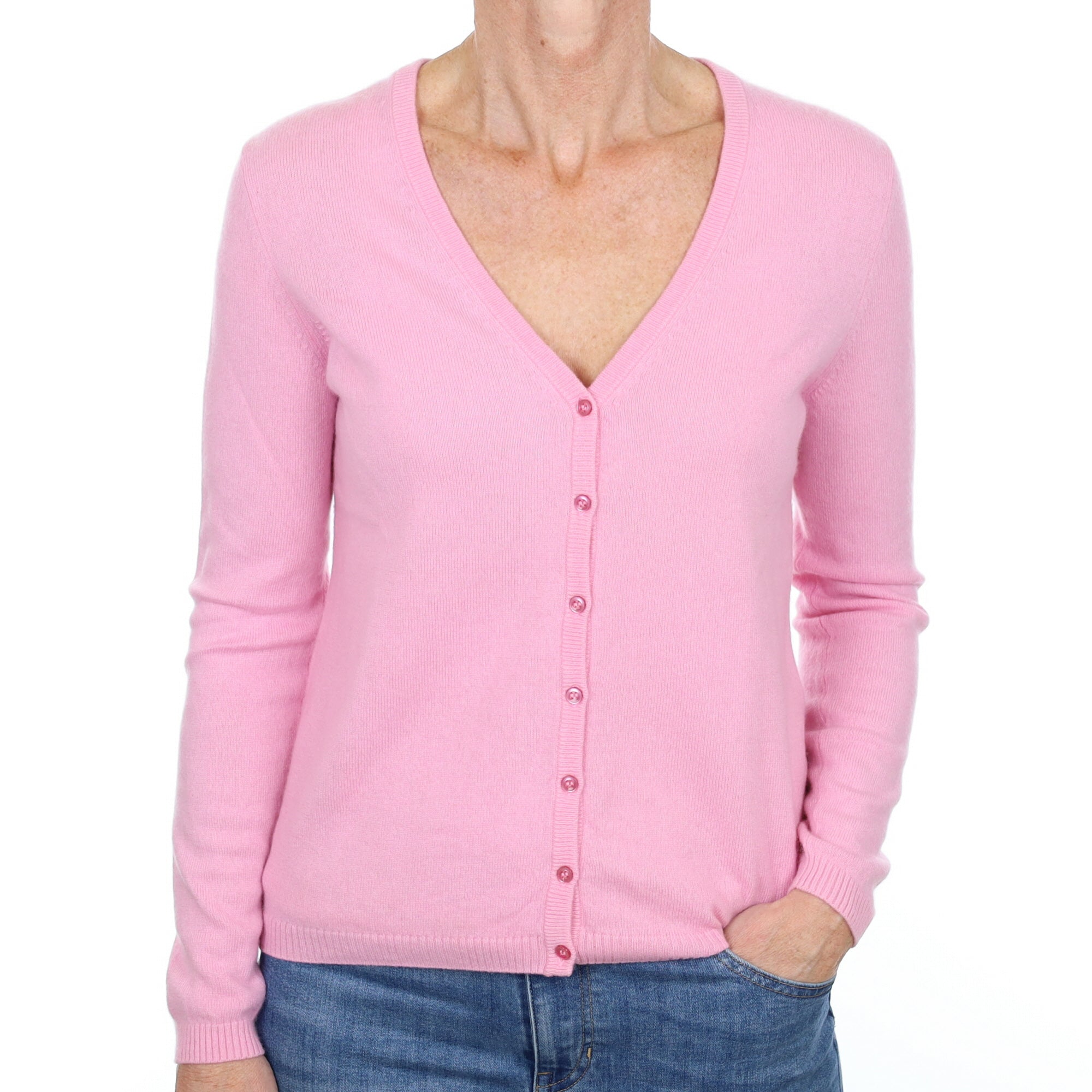 Sugarmouse Pink Cashmere Cardigan Small