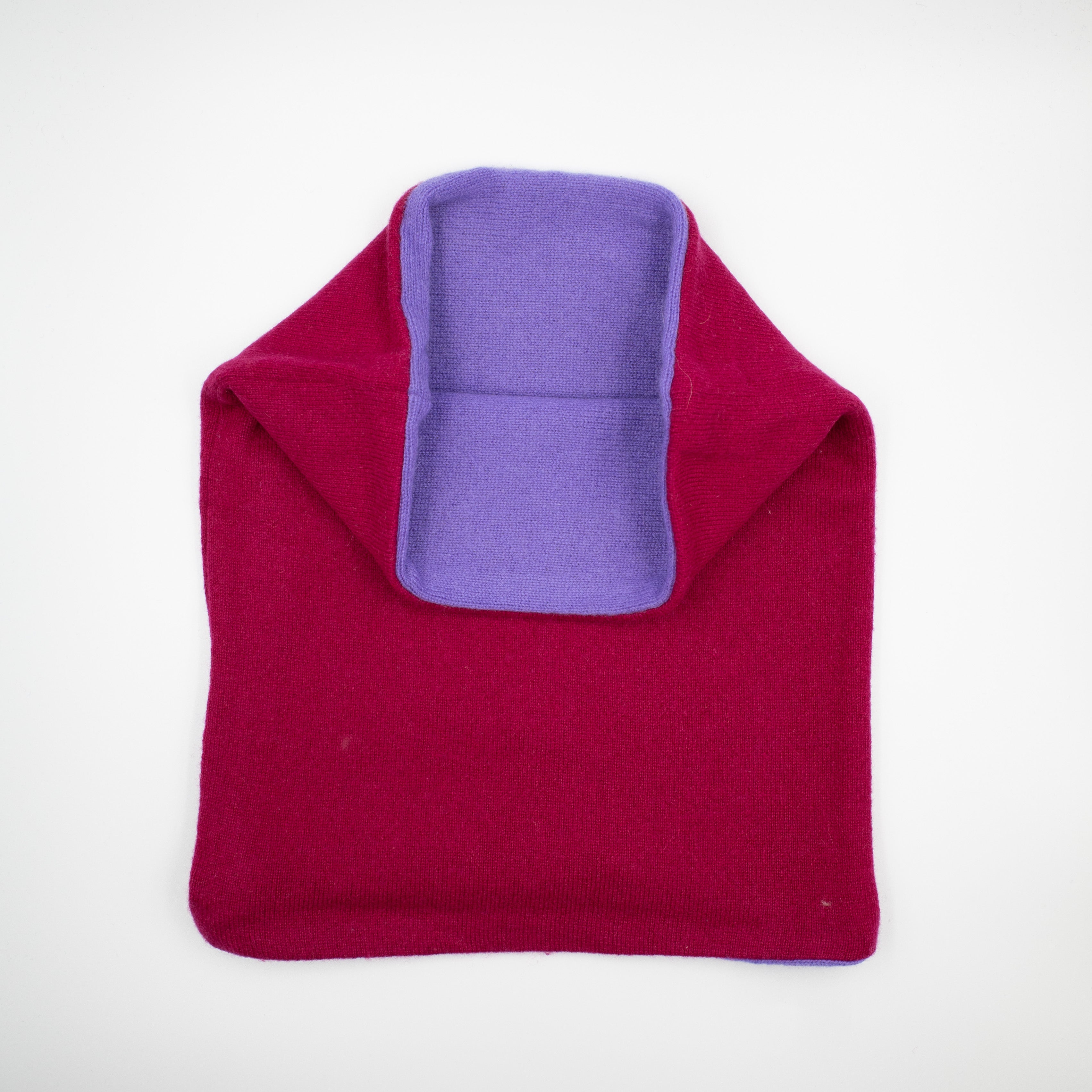 Ruby Red and Purple Luxury Double Layered Snood