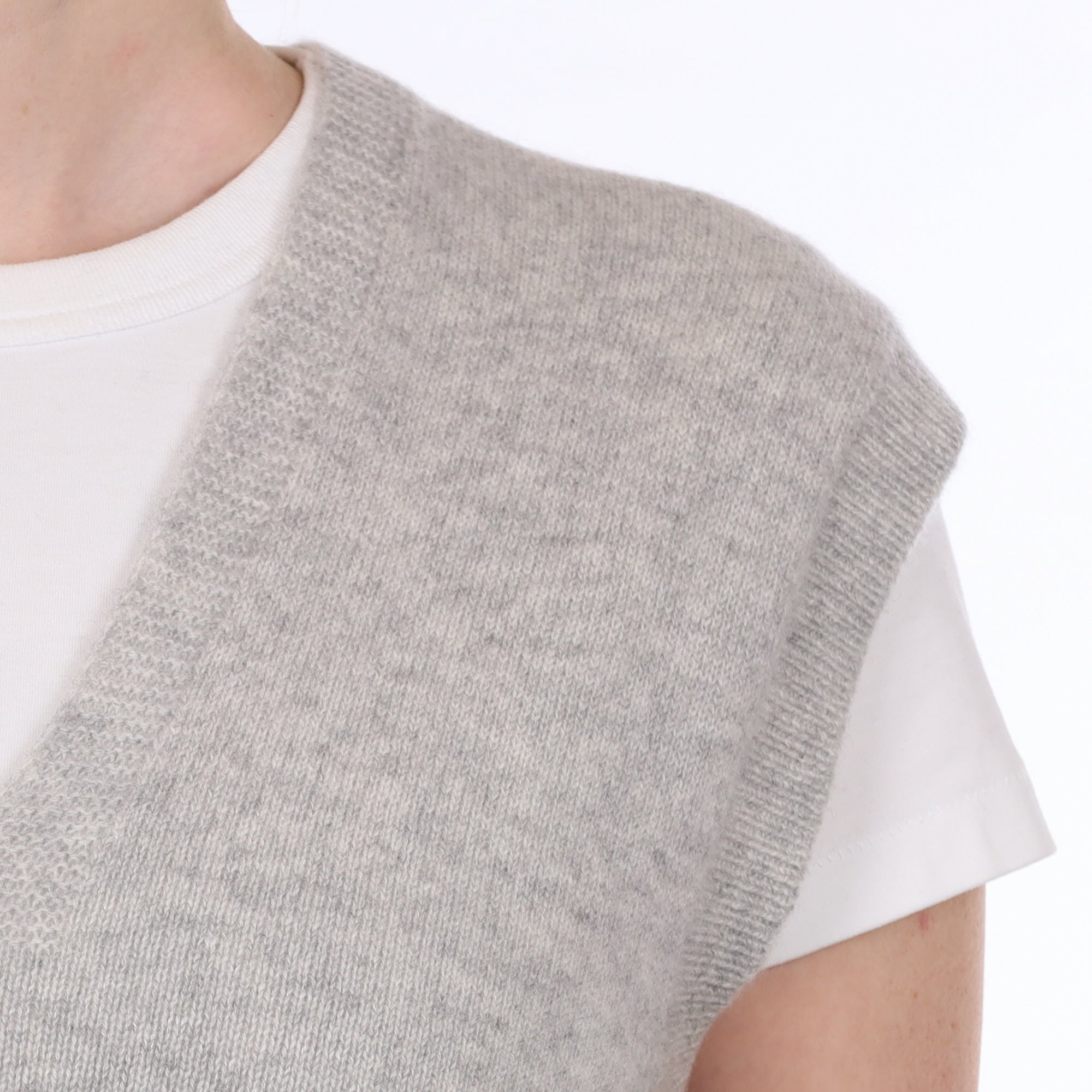 Brand New Mist Grey Luxury Cashmere Tank Top Small UK 8-10