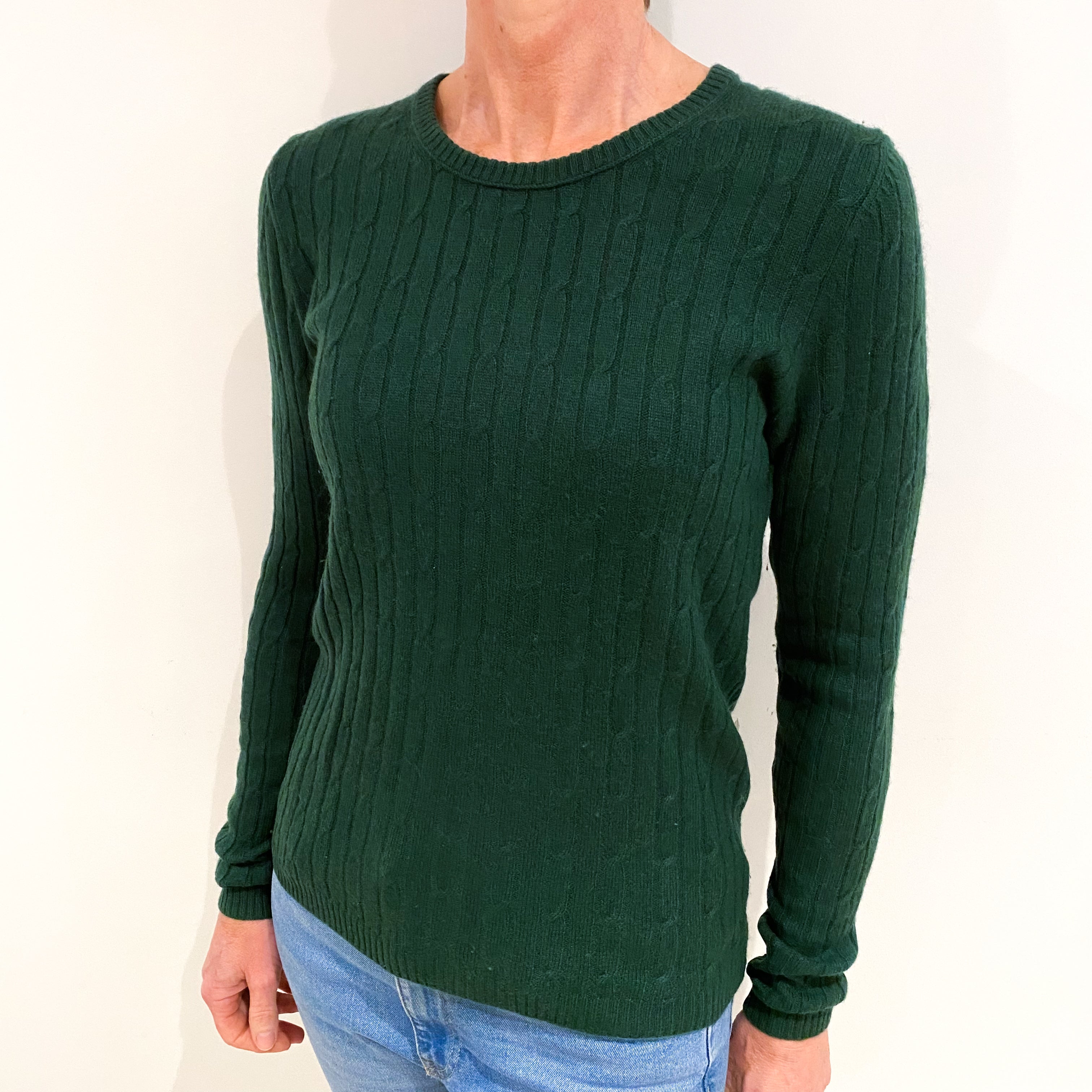 Racing Green Cashmere Crew Neck Jumper Small