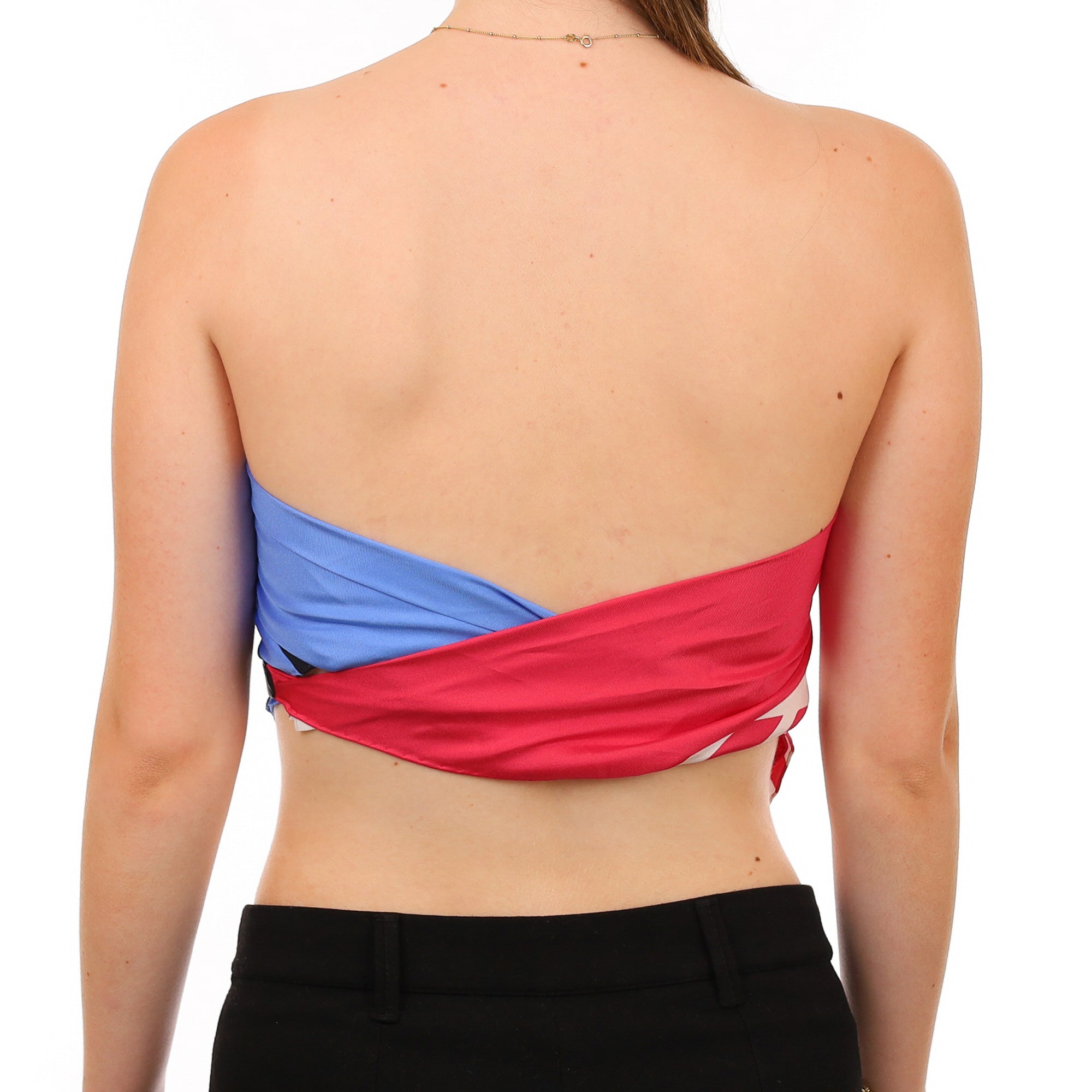 Cristian Dior Silk Top with Belt Extra Small