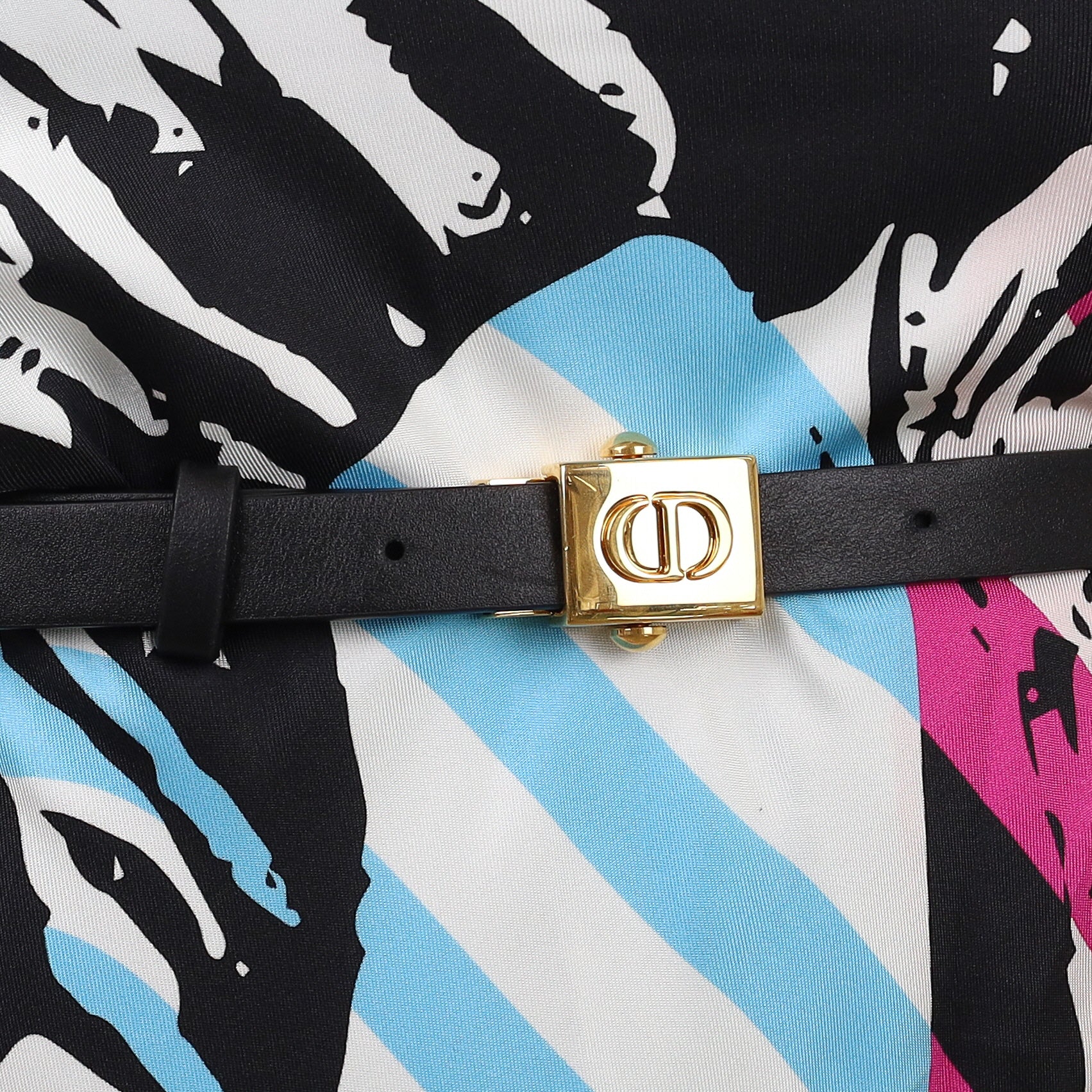 Christian Dior Silk Top with Belt Small