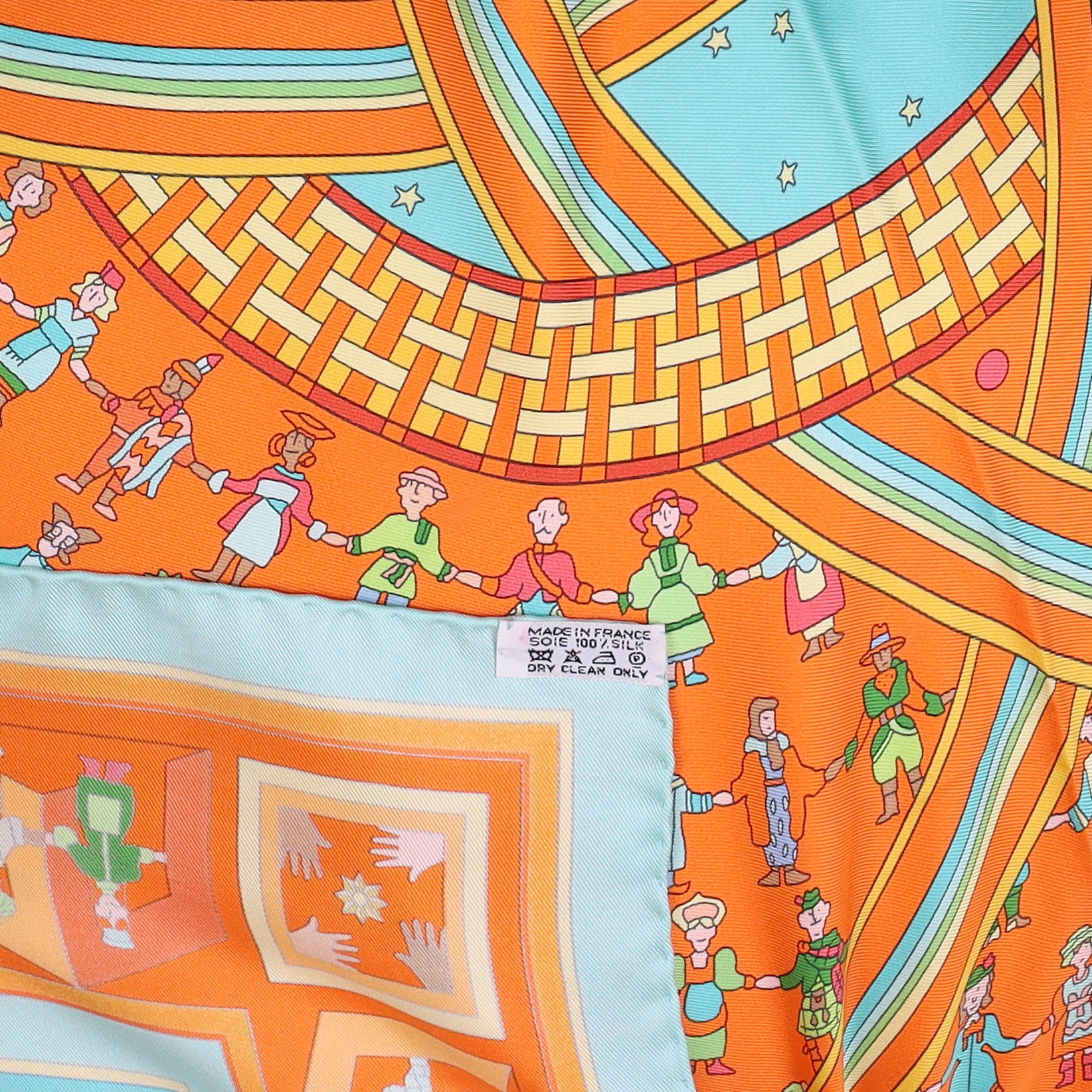 Boxed Hermès Donner La Main Silk Scarf
