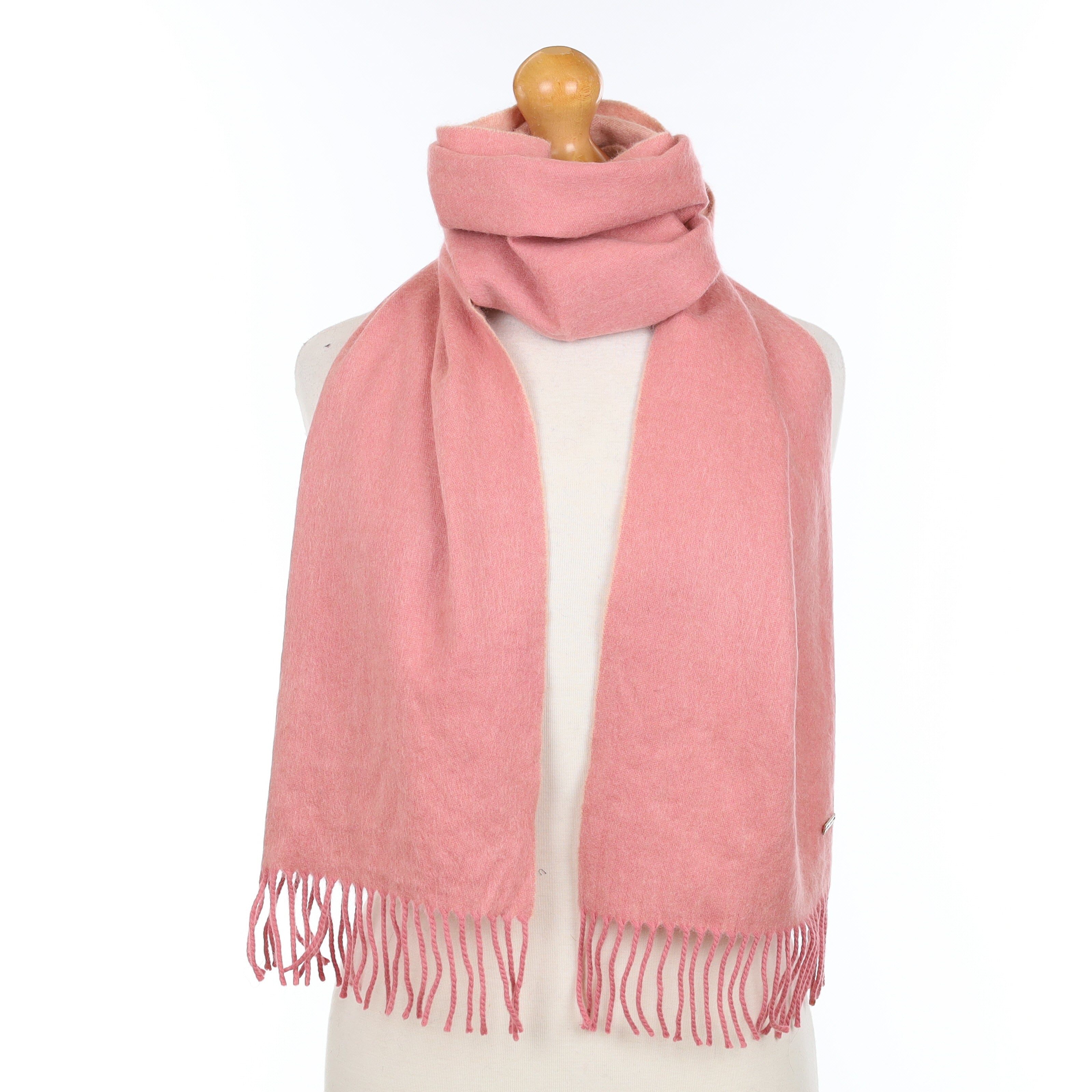 Nina Ricci Light Pink Cashmere Woven Scarf