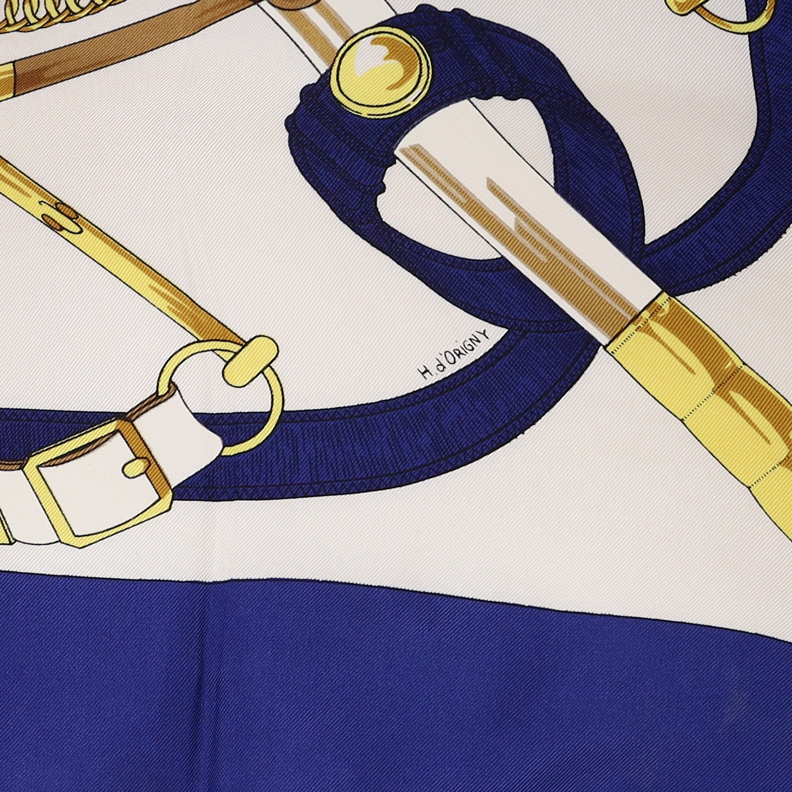 Brand New Boxed Hermès Eperon d'Or Vintage Silk Scarf