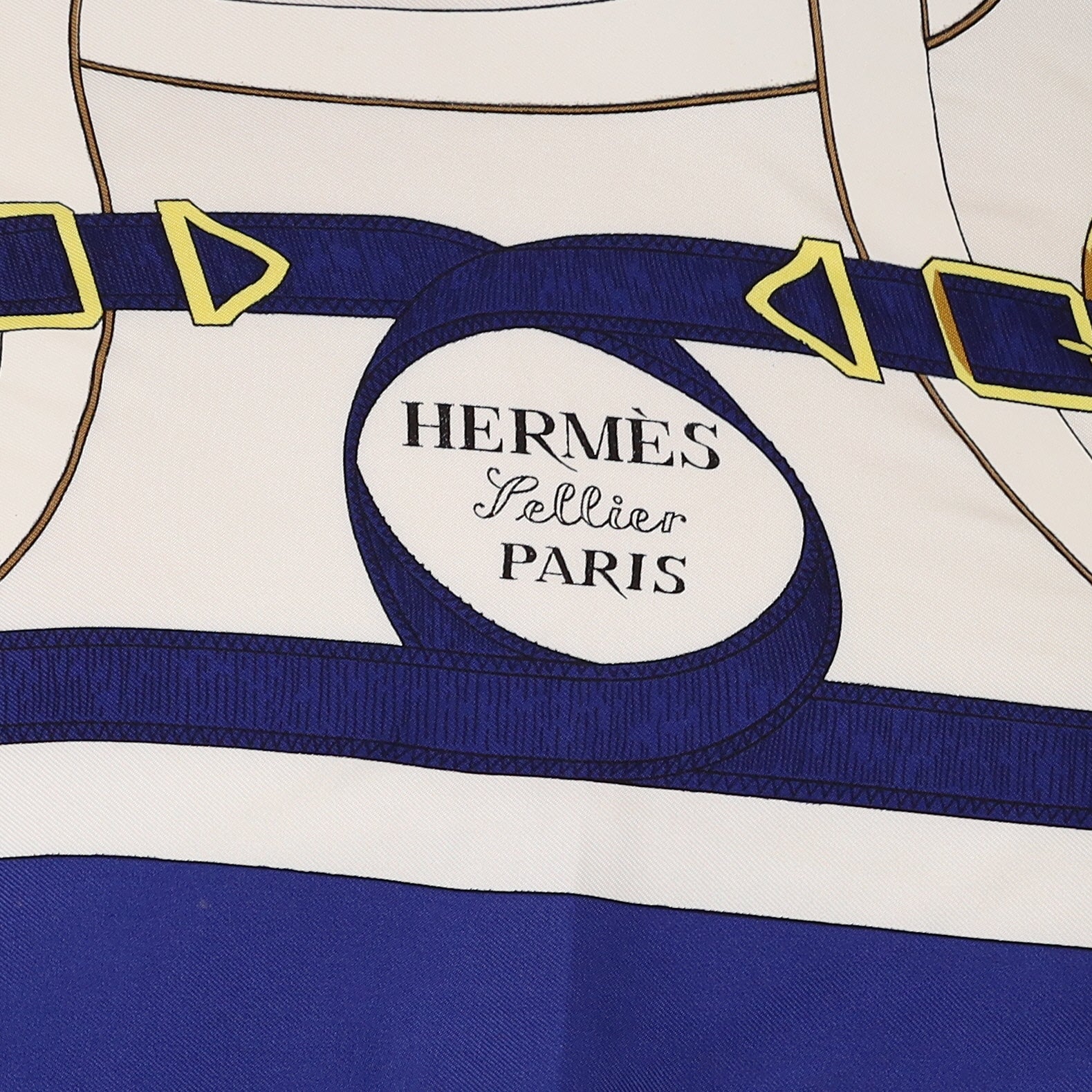 Brand New Boxed Hermès Eperon d'Or Vintage Silk Scarf