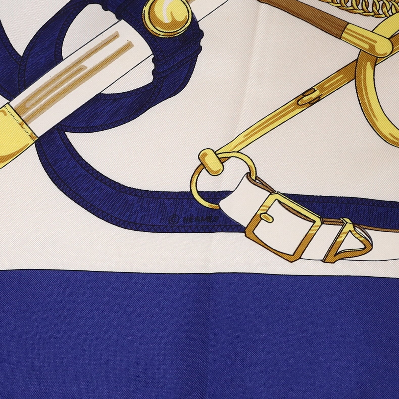 Brand New Boxed Hermès Eperon d'Or Vintage Silk Scarf