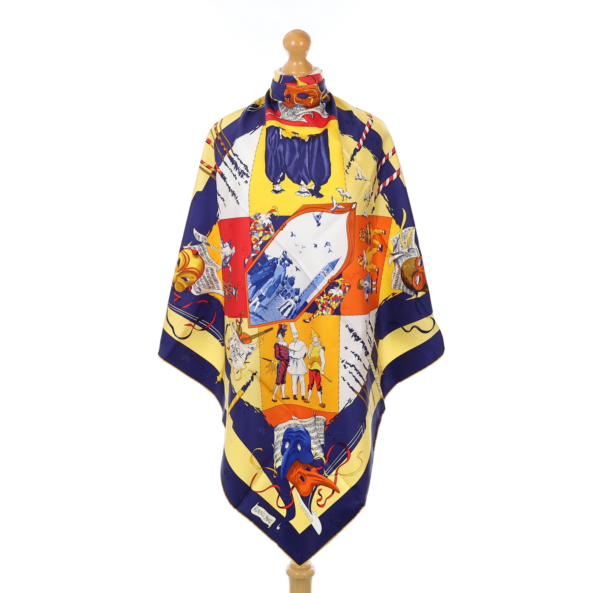 Boxed Hermès Le Carnival De Venise Silk Scarf Quite Rare