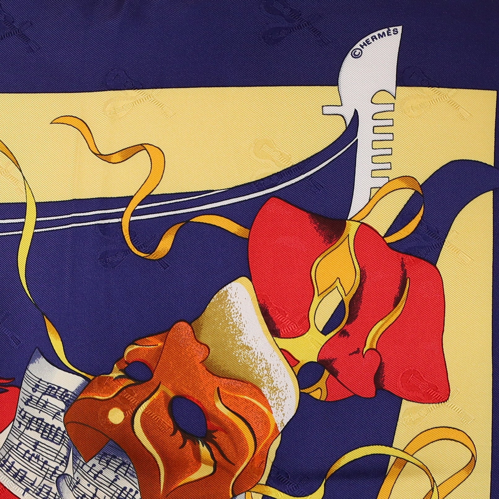 Boxed Hermès Le Carnival De Venise Silk Scarf Quite Rare