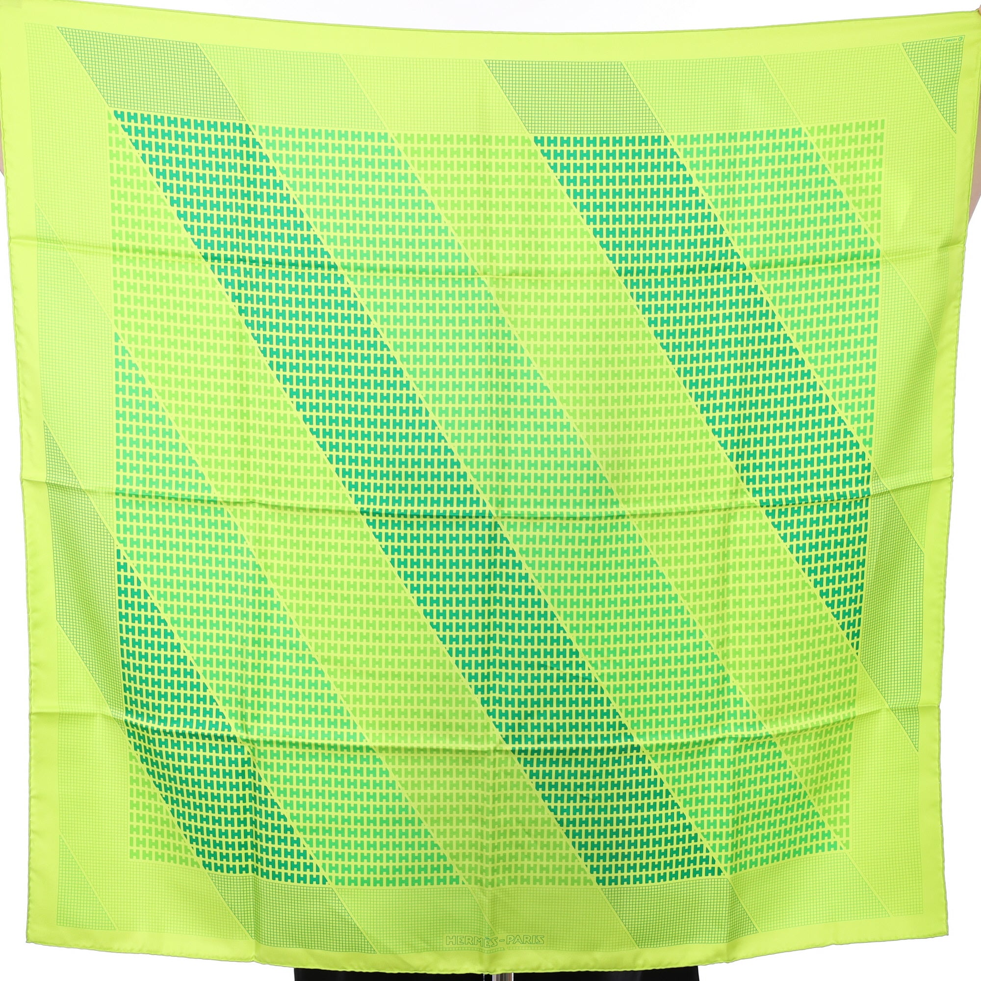 Brand New Boxed Hermès H En Bias Silk Scarf Quite Rare